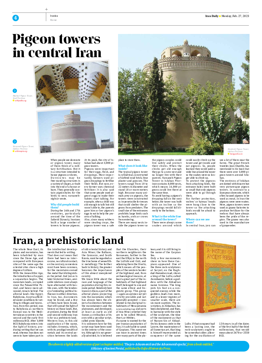 Iran Daily - Number Seven Thousand Two Hundred and Forty Six - 27 February 2023 - Page 4
