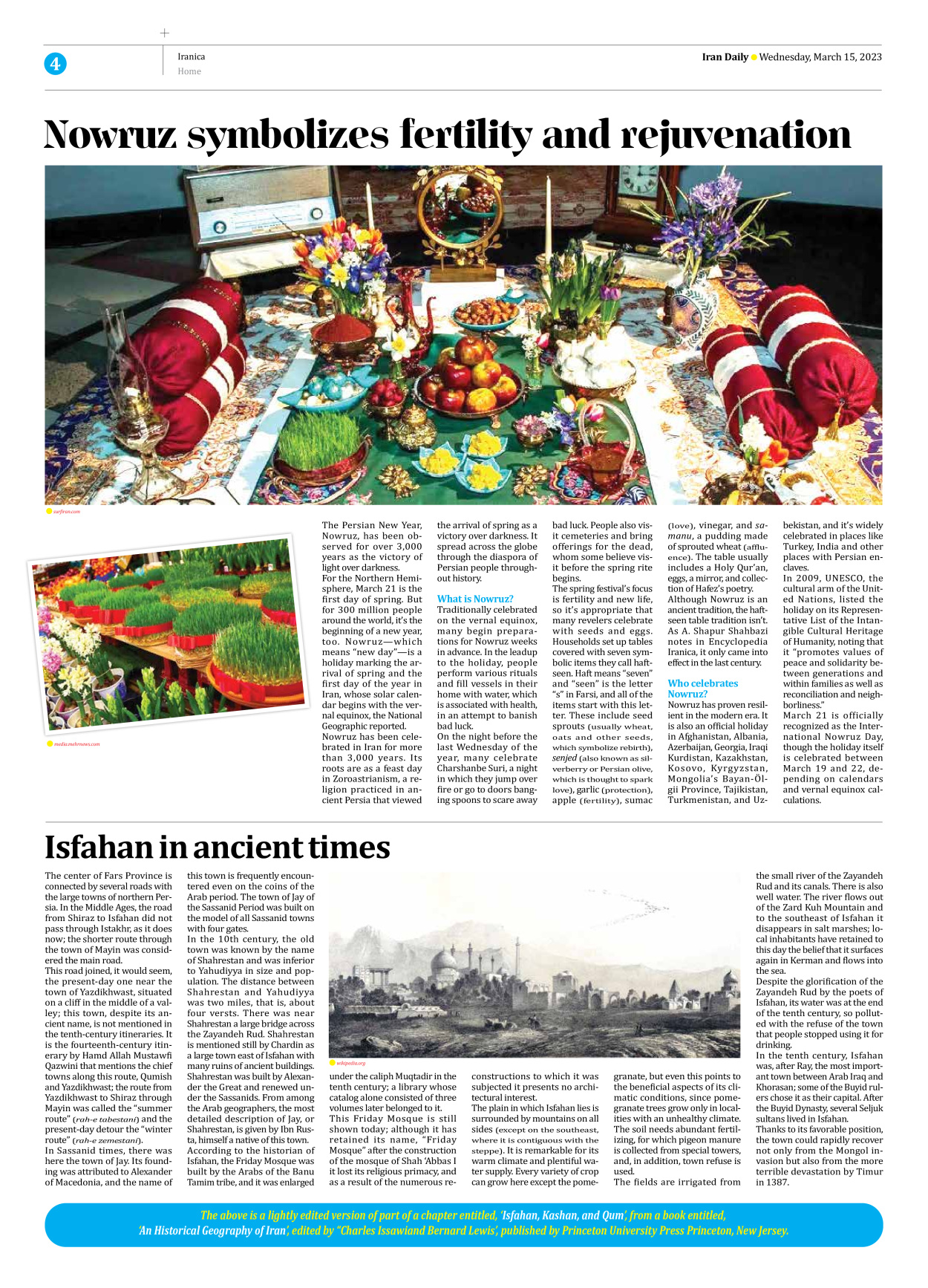 Iran Daily - Number Seven Thousand Two Hundred and Fifty Eight - 15 March 2023 - Page 4