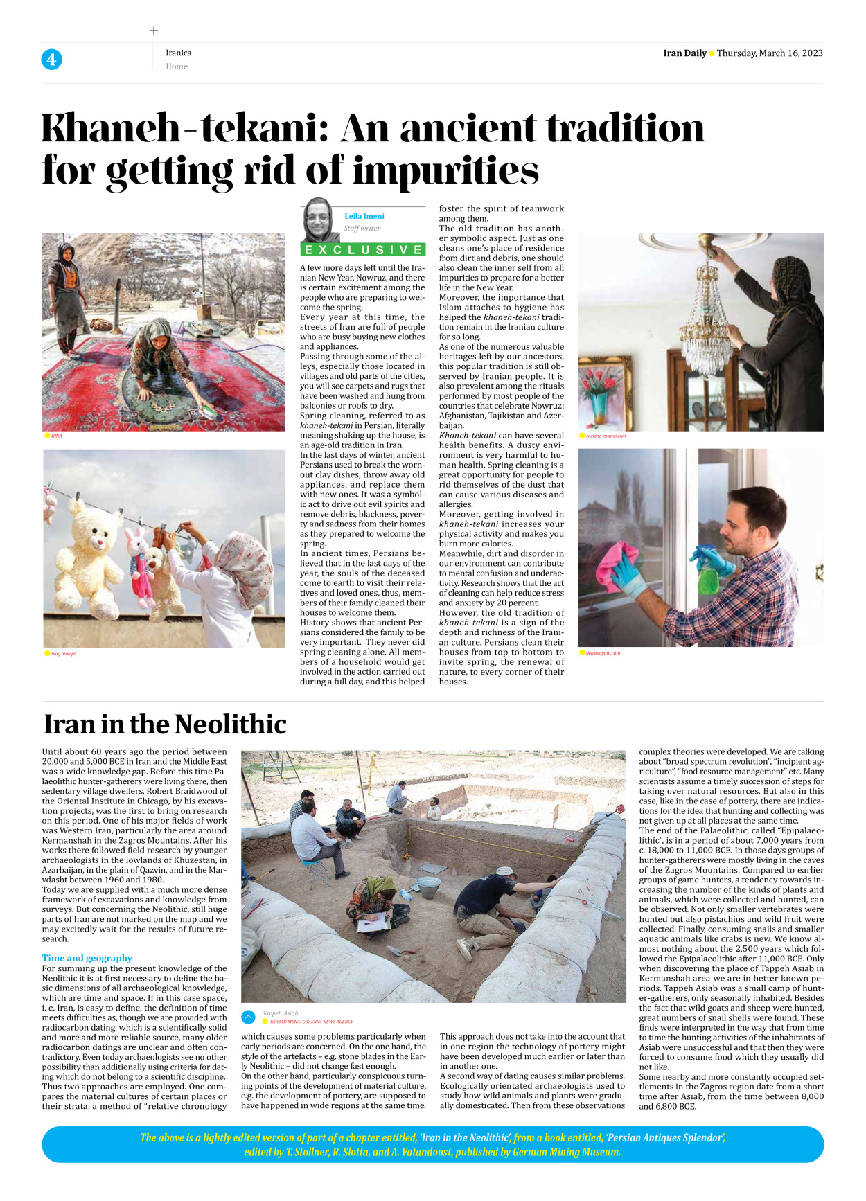 Iran Daily - Number Seven Thousand Two Hundred and Fifty Nine - 16 March 2023 - Page 4