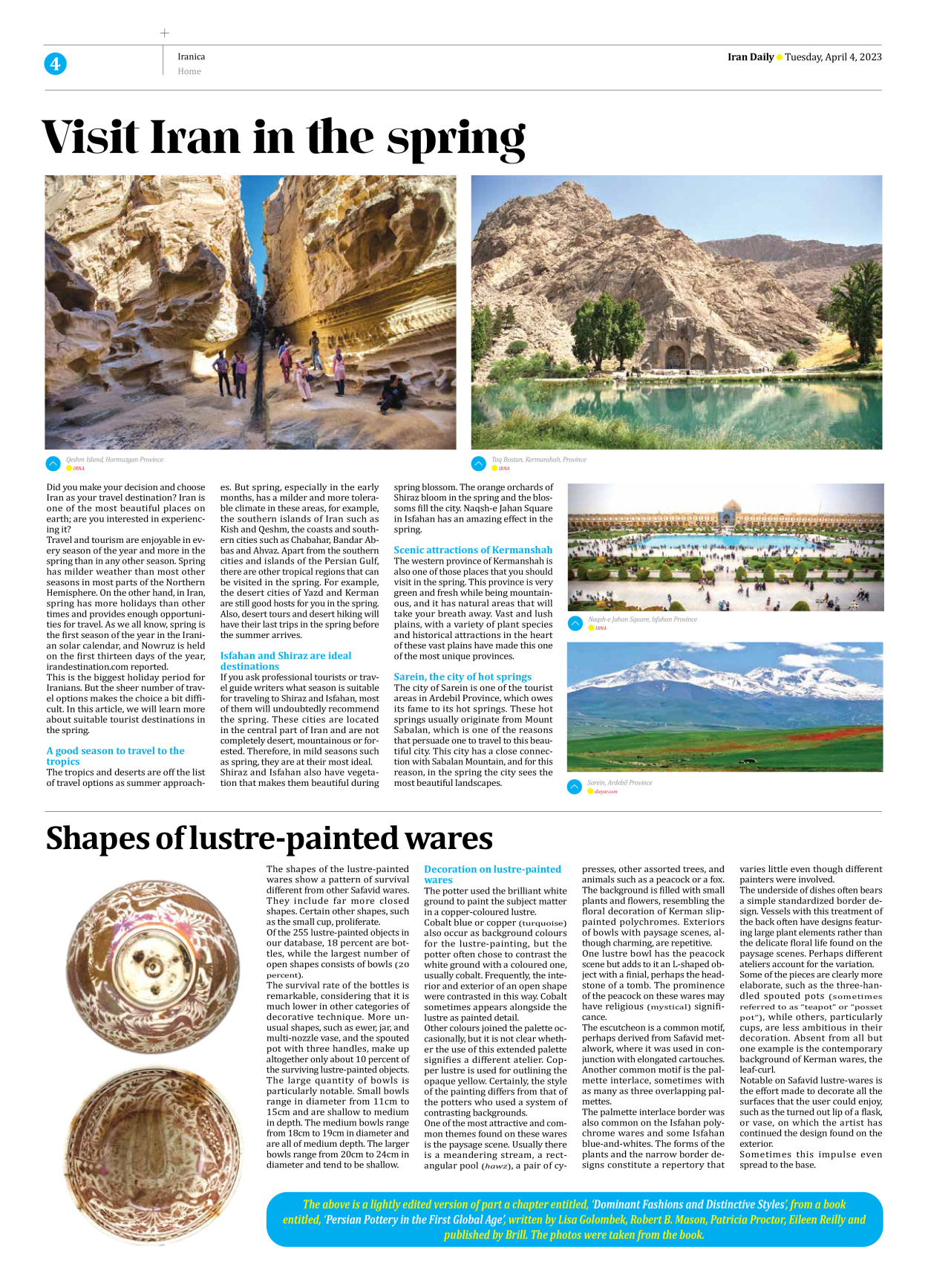 Iran Daily - Number Seven Thousand Two Hundred and Sixty One - 04 April 2023 - Page 4
