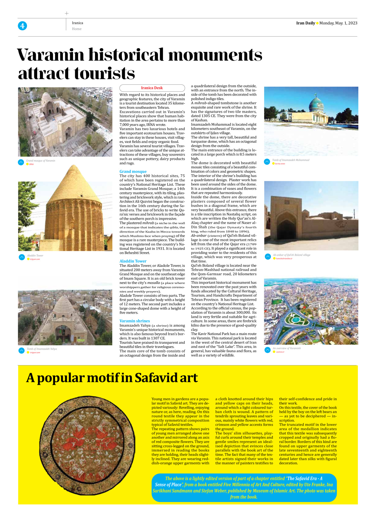 Iran Daily - Number Seven Thousand Two Hundred and Eighty - 01 May 2023 - Page 4