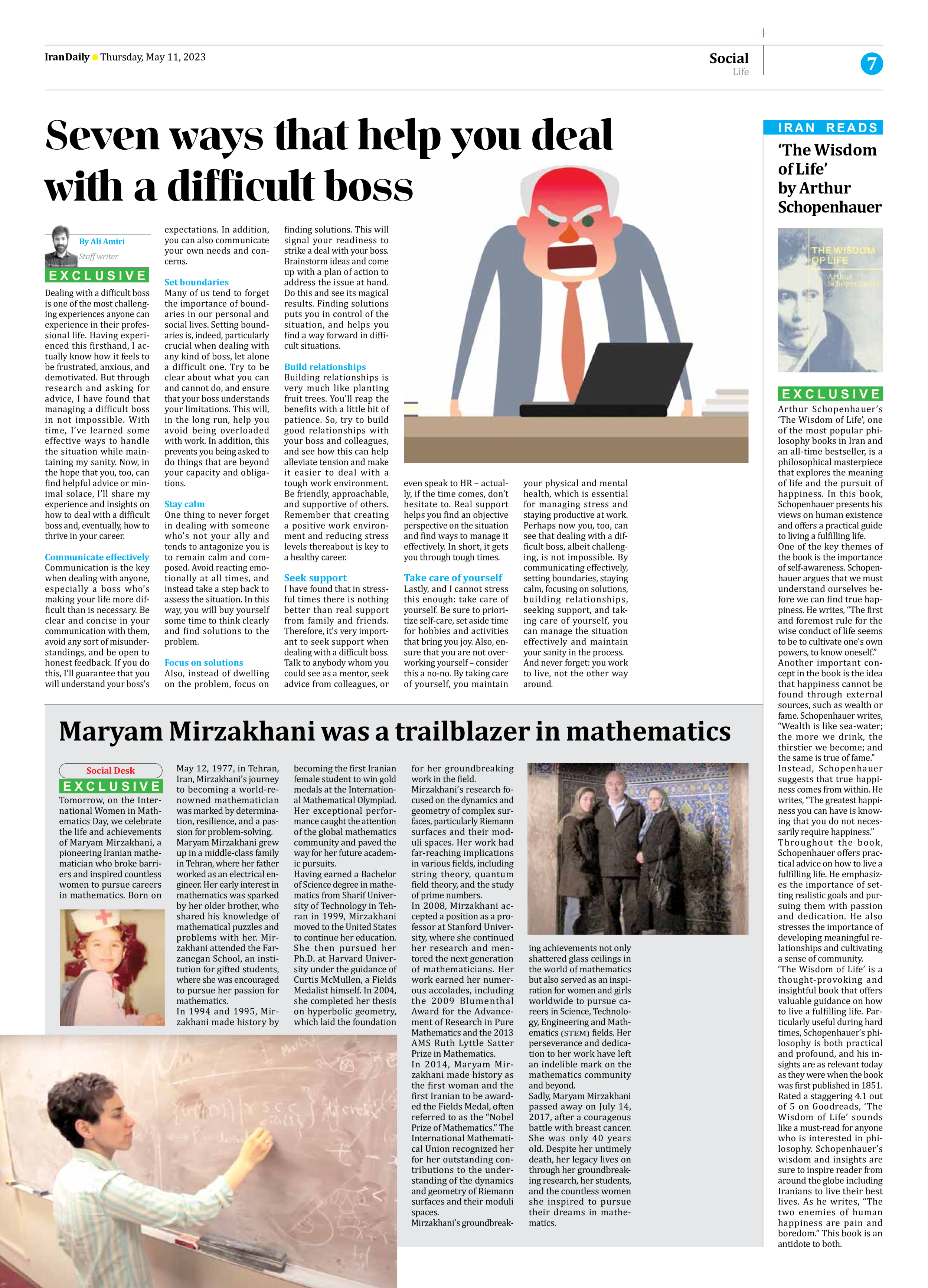 Iran Daily - Number Seven Thousand Two Hundred and Eighty Nine - 11 May 2023 - Page 7