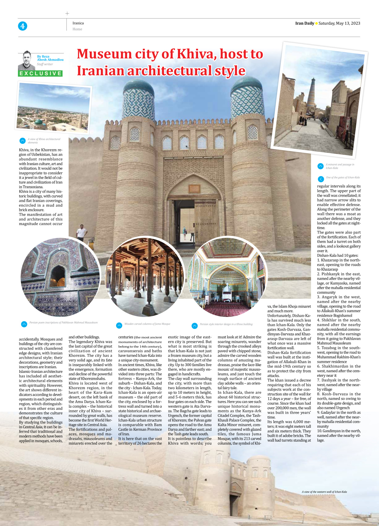 Iran Daily - Number Seven Thousand Two Hundred and Ninety - 13 May 2023 - Page 4