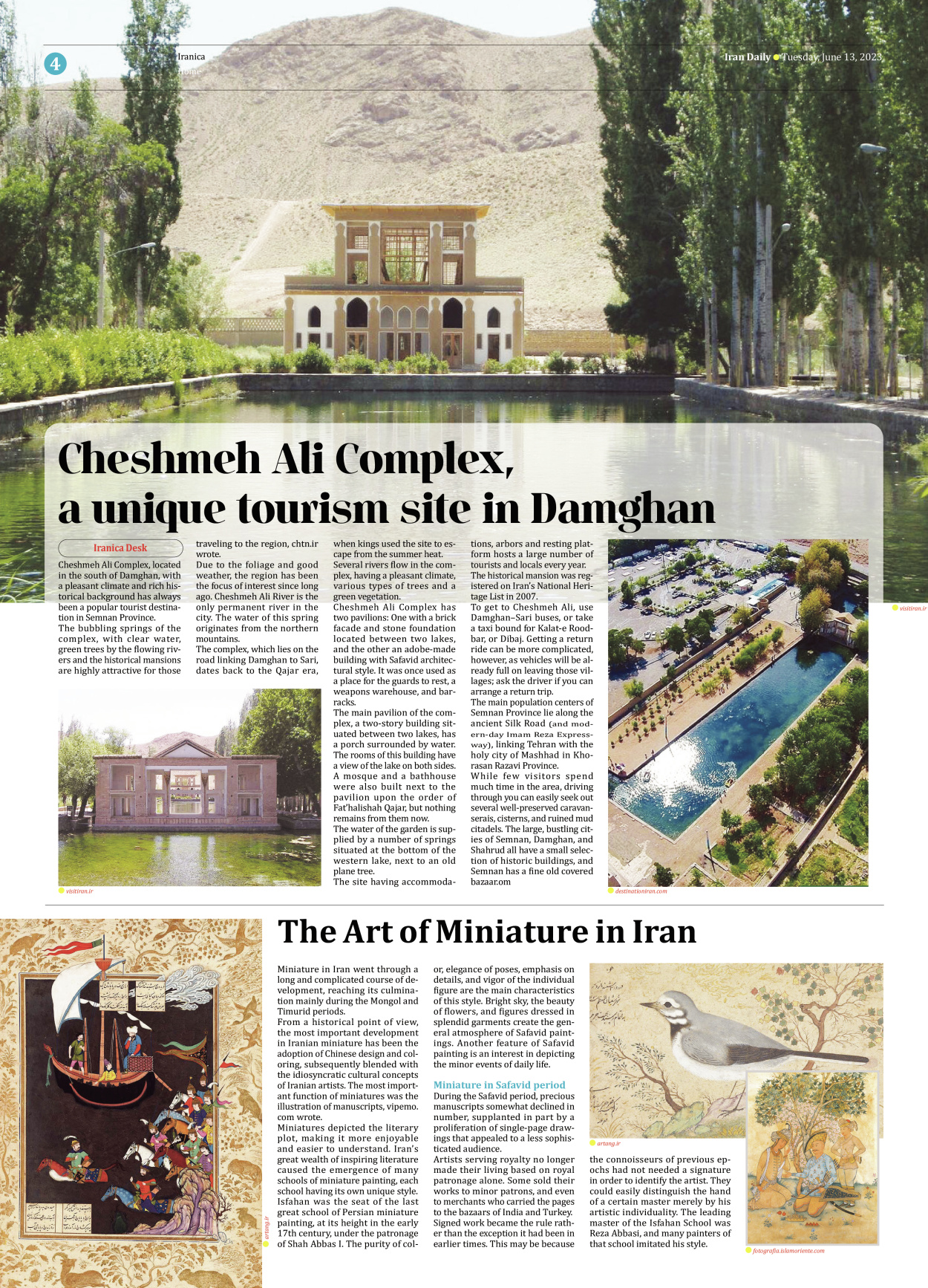 Iran Daily - Number Seven Thousand Three Hundred and Thirteen - 13 June 2023 - Page 4
