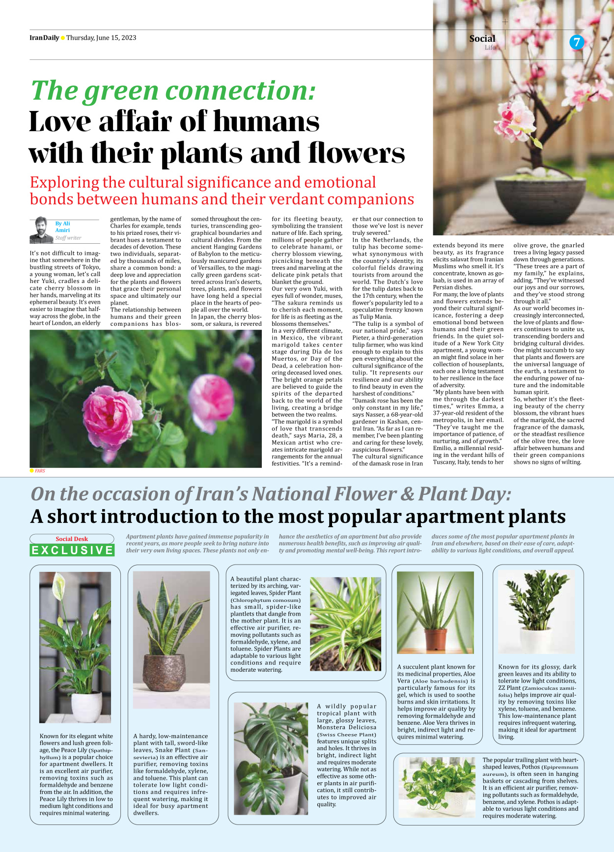 Iran Daily - Number Seven Thousand Three Hundred and Fifteen - 15 June 2023 - Page 7