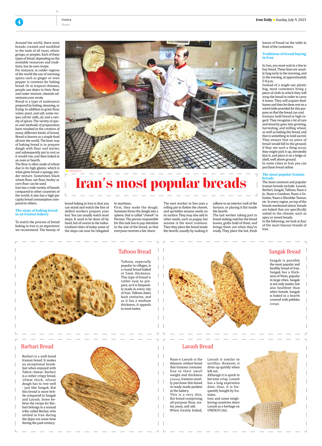 Iran Daily - Number Seven Thousand Three Hundred and Thirty Four - 09 July 2023 - Page 4
