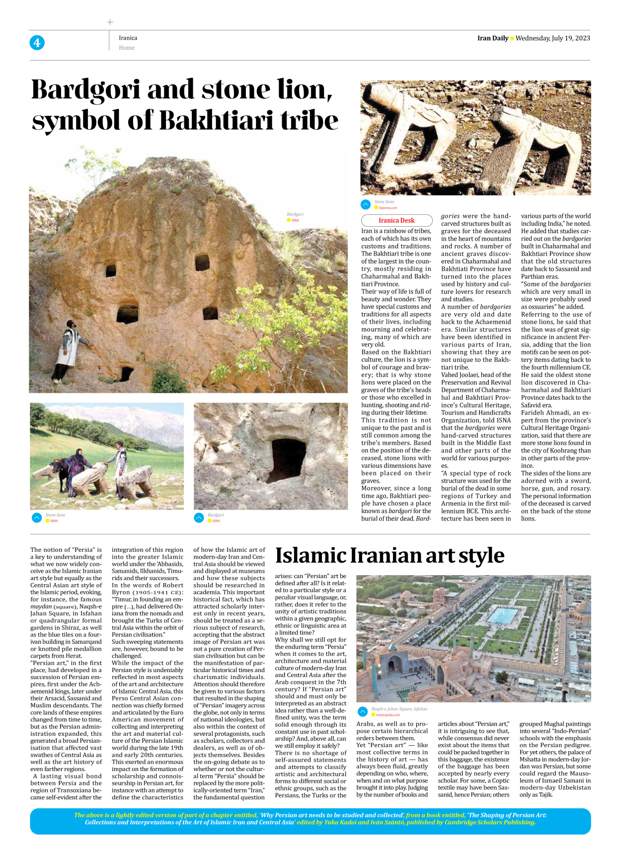 Iran Daily - Number Seven Thousand Three Hundred and Forty Three - 19 July 2023 - Page 4