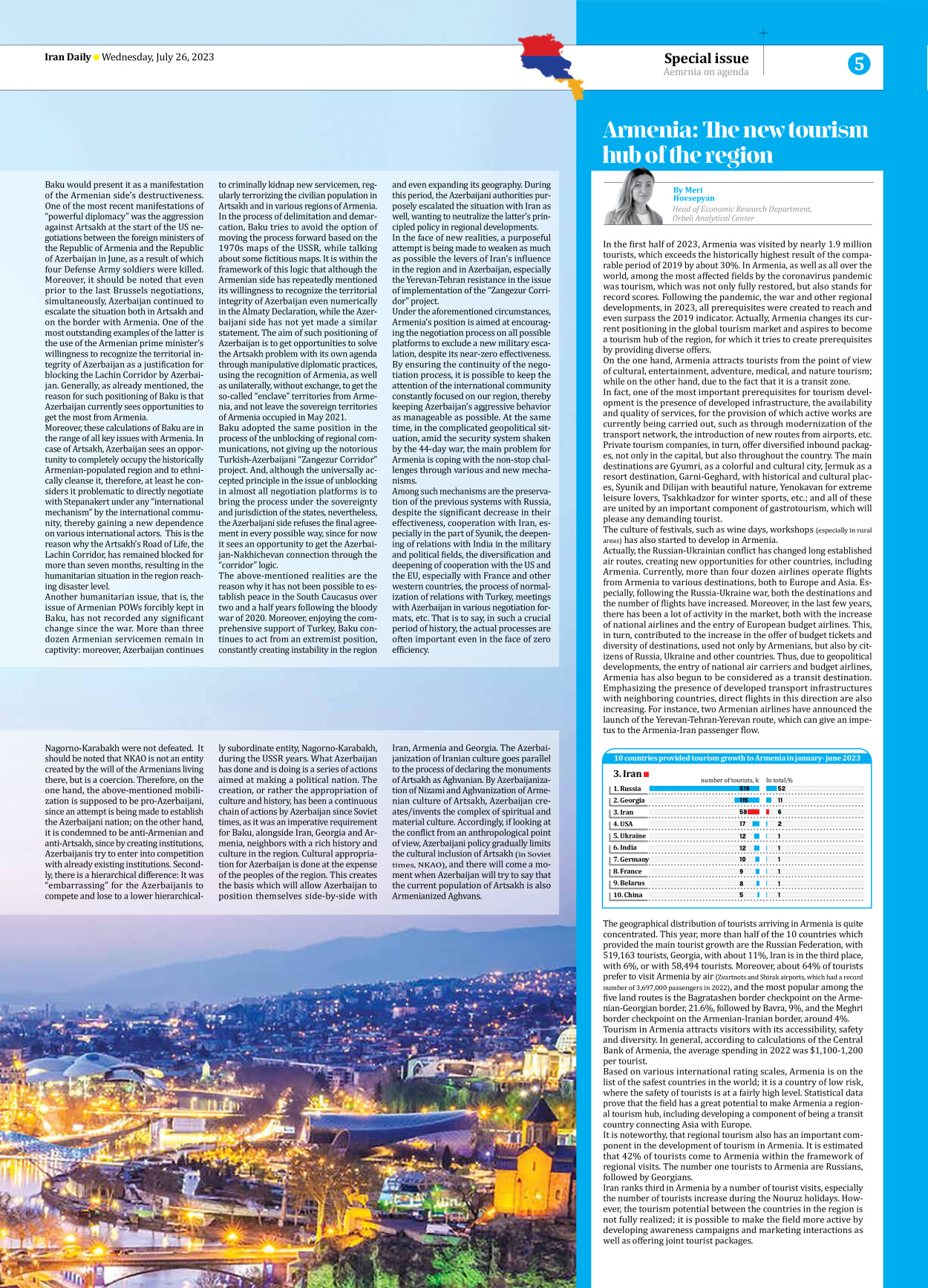 Iran Daily - Number Seven Thousand Three Hundred and Forty Nine - 26 July 2023 - Page 5