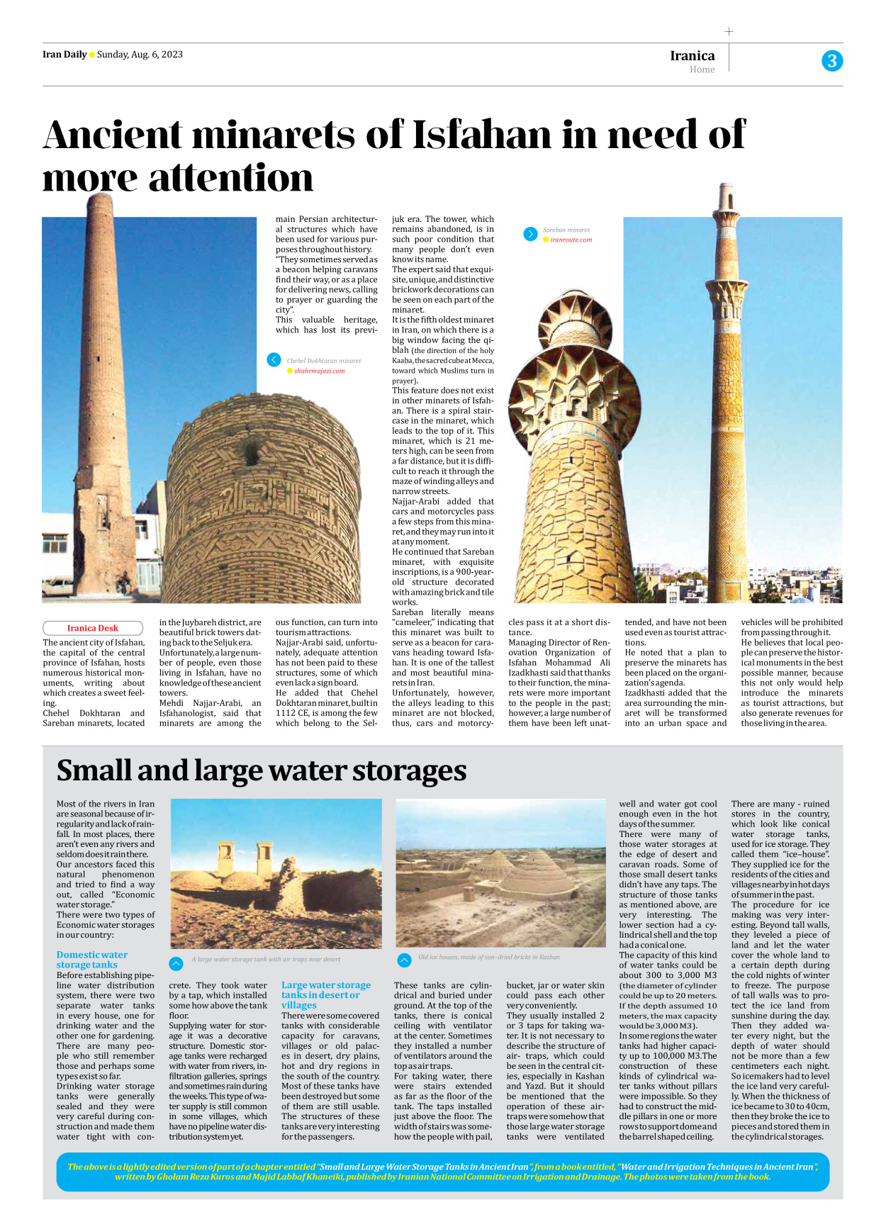 Iran Daily - Number Seven Thousand Three Hundred and Fifty Five - 06 August 2023 - Page 3