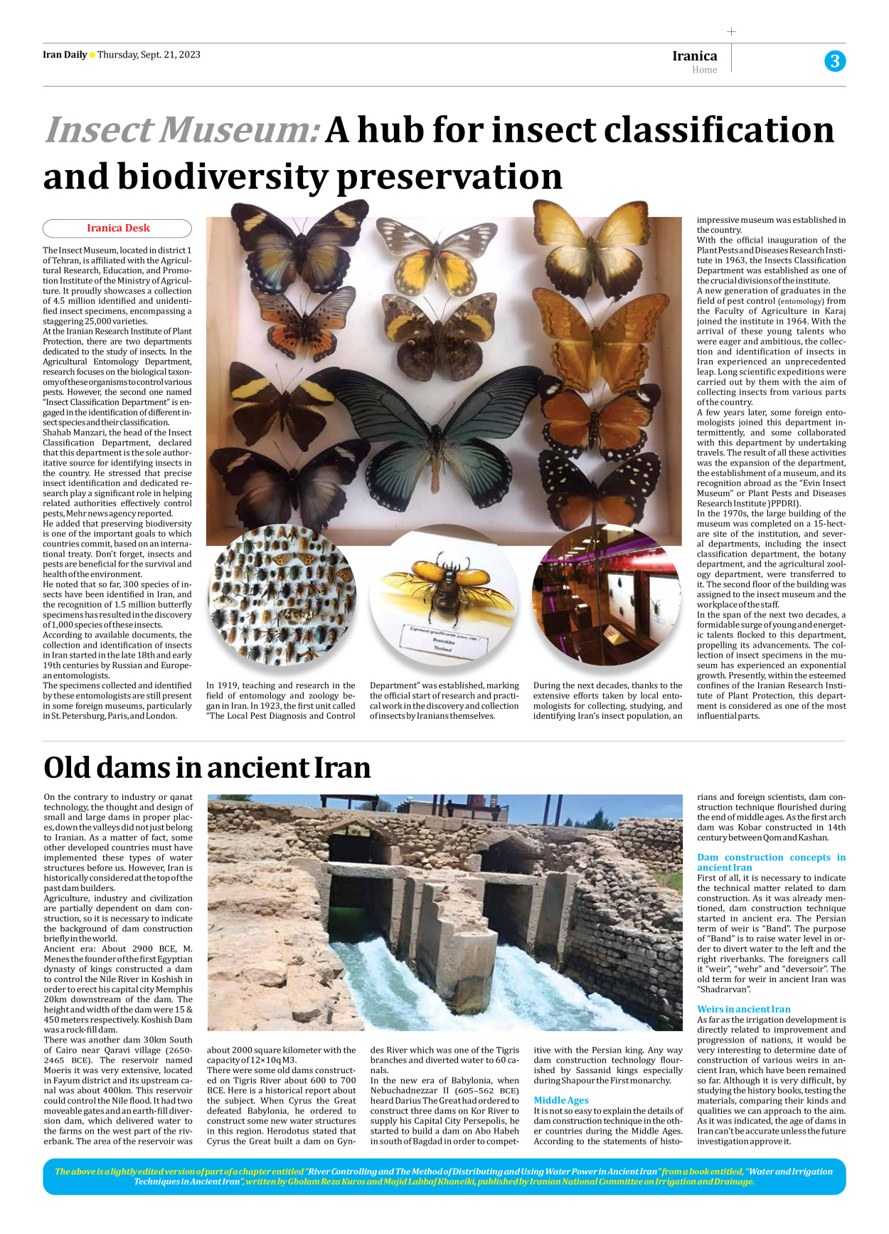 Iran Daily - Number Seven Thousand Three Hundred and Ninety One - 21 September 2023 - Page 3