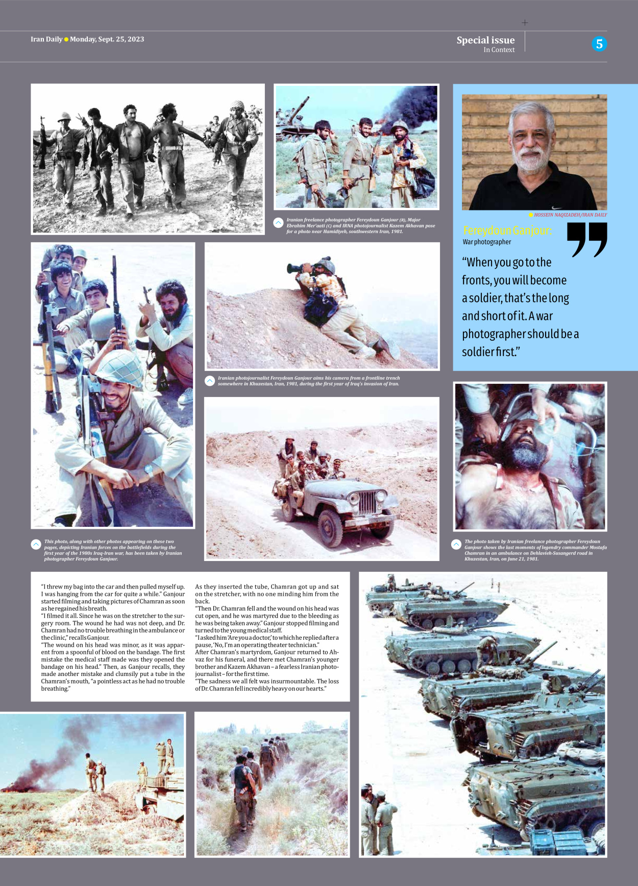 Iran Daily - Number Seven Thousand Three Hundred and Ninety Two - 25 September 2023 - Page 5