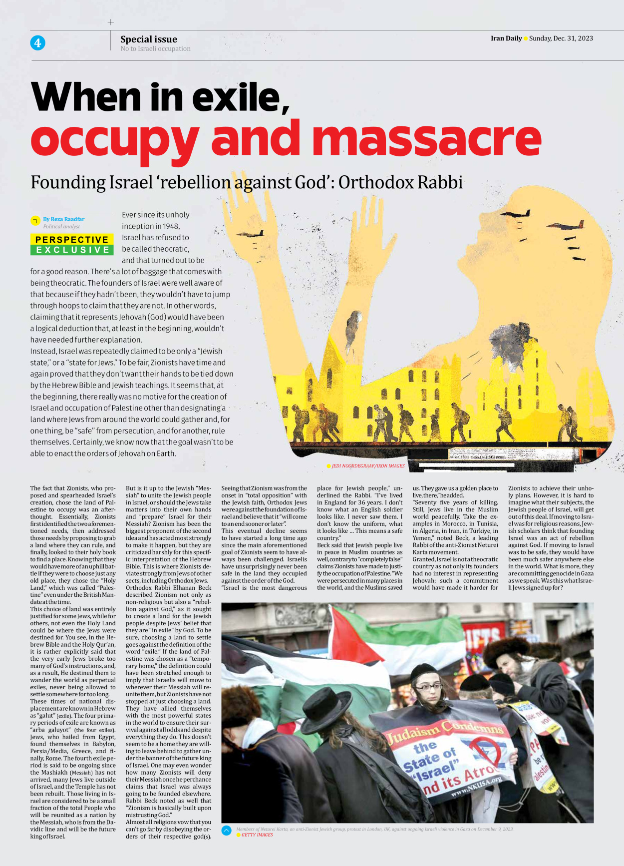 Iran Daily - Number Seven Thousand Four Hundred and Seventy Two - 31 December 2023 - Page 4