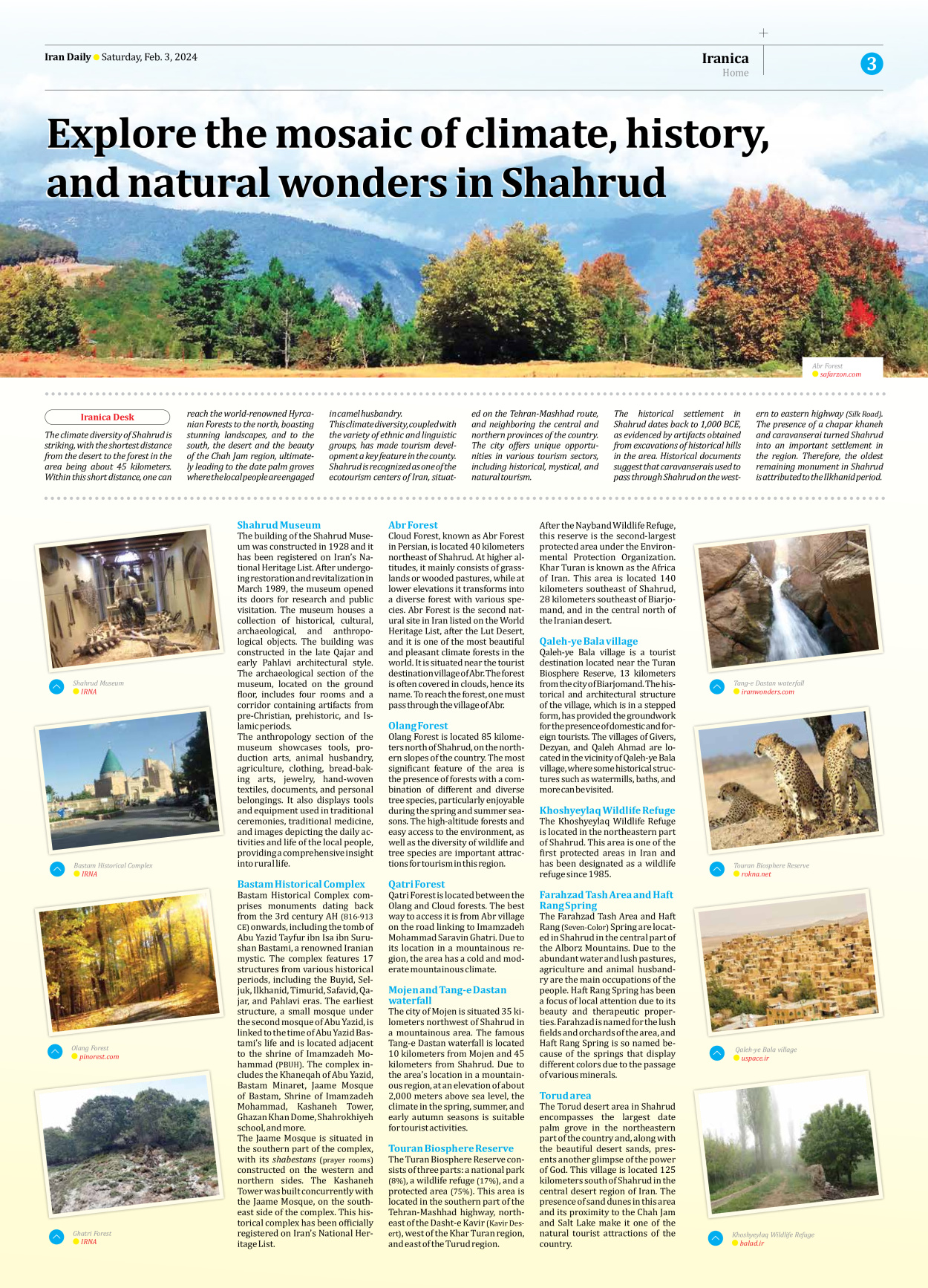 Iran Daily - Number Seven Thousand Five Hundred - 03 February 2024 - Page 3
