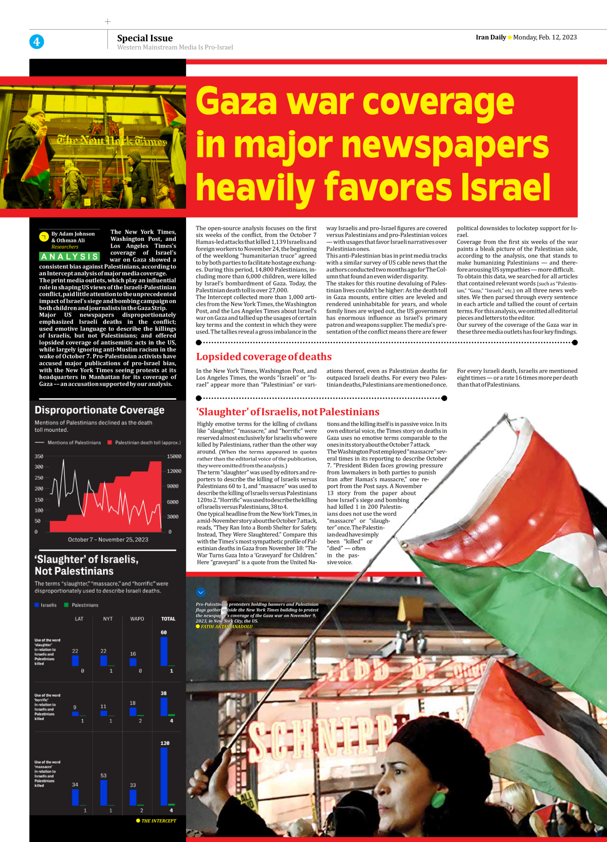 Iran Daily - Number Seven Thousand Five Hundred and Five - 12 February 2024 - Page 4