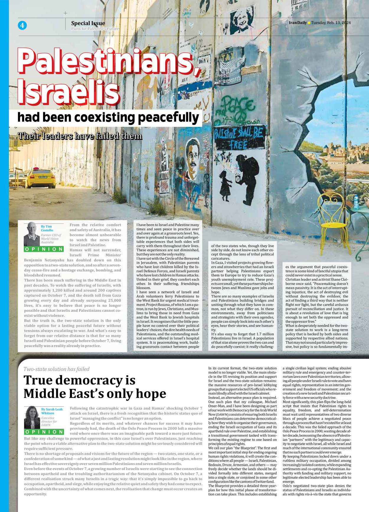 Iran Daily - Number Seven Thousand Five Hundred and Six - 13 February 2024 - Page 4
