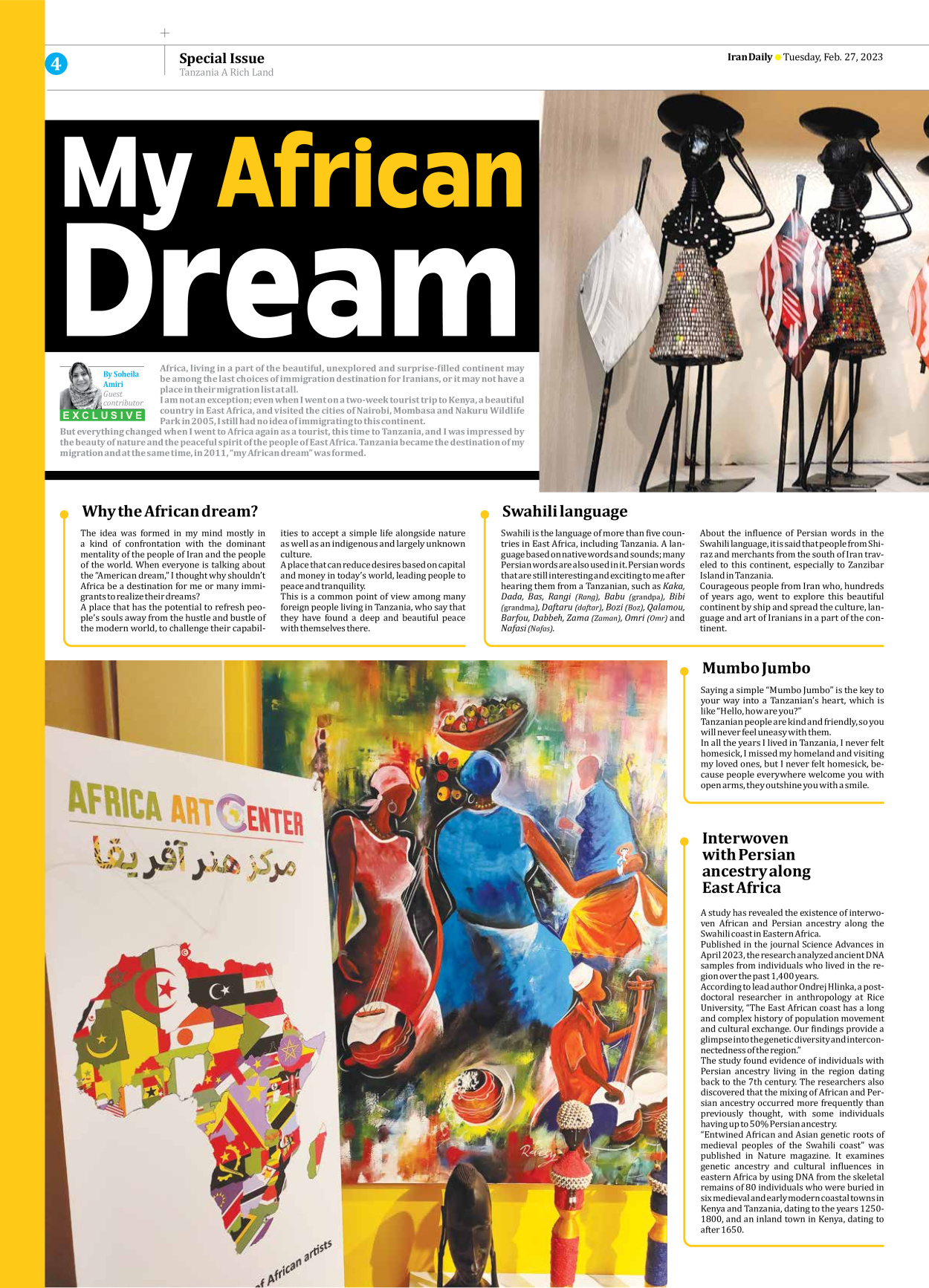 Iran Daily - Number Seven Thousand Five Hundred and Sixteen - 27 February 2024 - Page 4