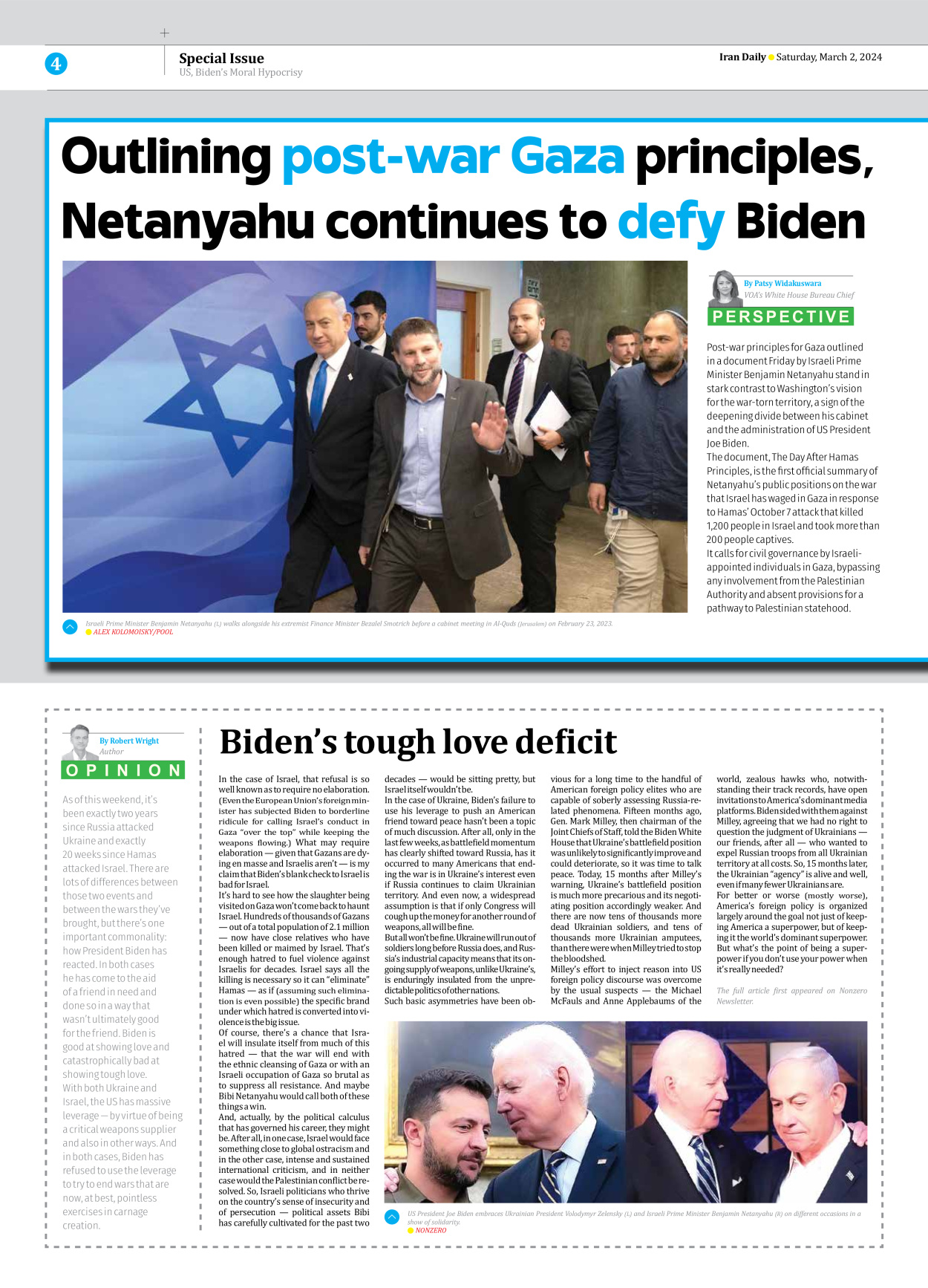 Iran Daily - Number Seven Thousand Five Hundred and Nineteen - 02 March 2024 - Page 4