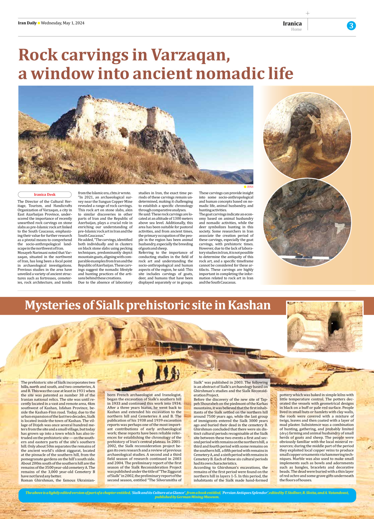 Iran Daily - Number Seven Thousand Five Hundred and Forty Seven - 01 May 2024 - Page 3