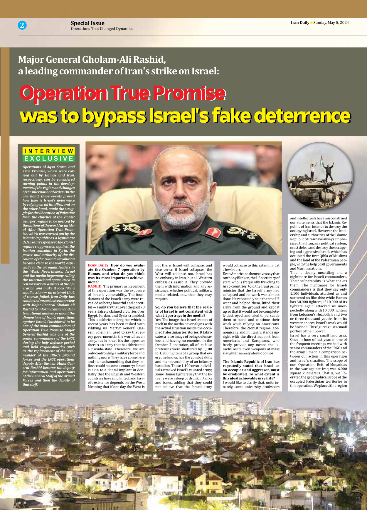 Iran Daily - Number Seven Thousand Five Hundred and Forty Nine - 05 May 2024 - Page 2