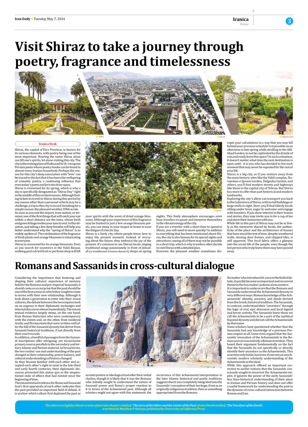 Iran Daily - Number Seven Thousand Five Hundred and Fifty One - 07 May 2024 - Page 3