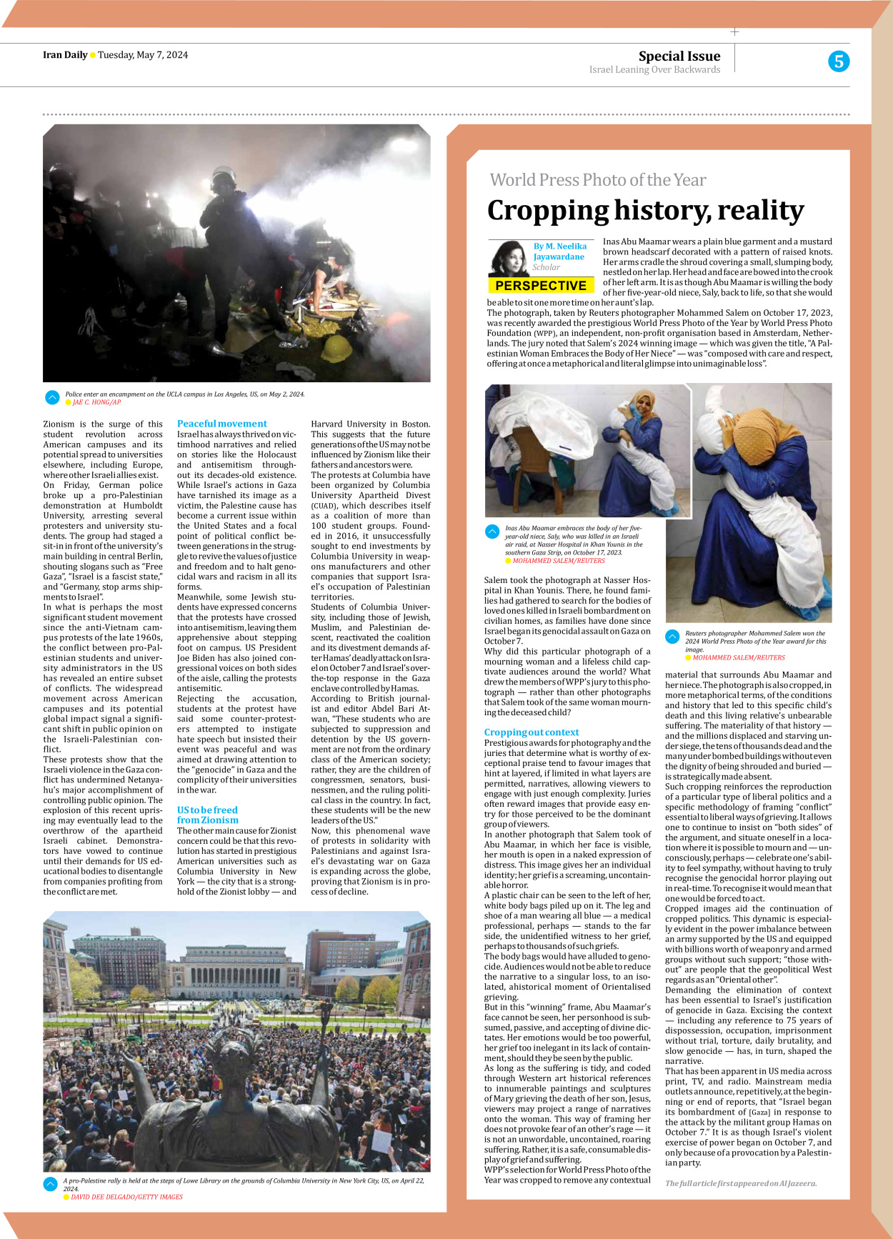 Iran Daily - Number Seven Thousand Five Hundred and Fifty One - 07 May 2024 - Page 5