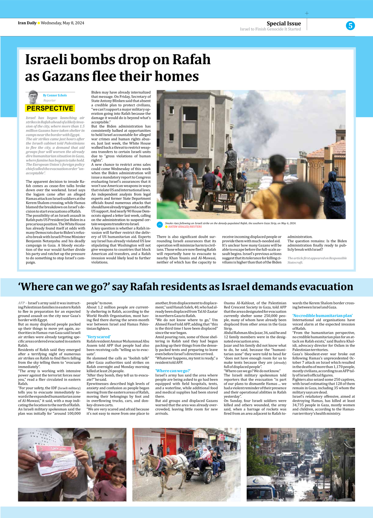 Iran Daily - Number Seven Thousand Five Hundred and Fifty Two - 08 May 2024 - Page 5