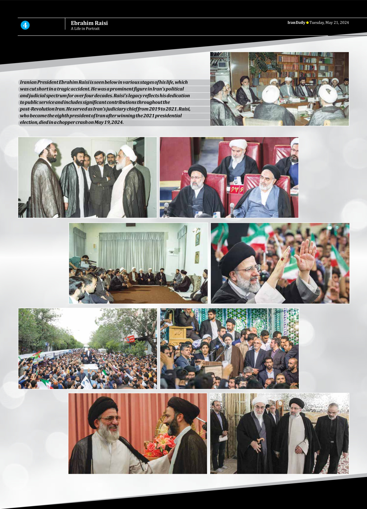 Iran Daily - Number Seven Thousand Five Hundred and Sixty Three - 21 May 2024 - Page 4