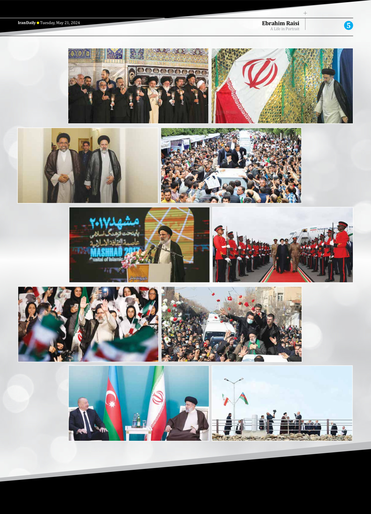 Iran Daily - Number Seven Thousand Five Hundred and Sixty Three - 21 May 2024 - Page 5