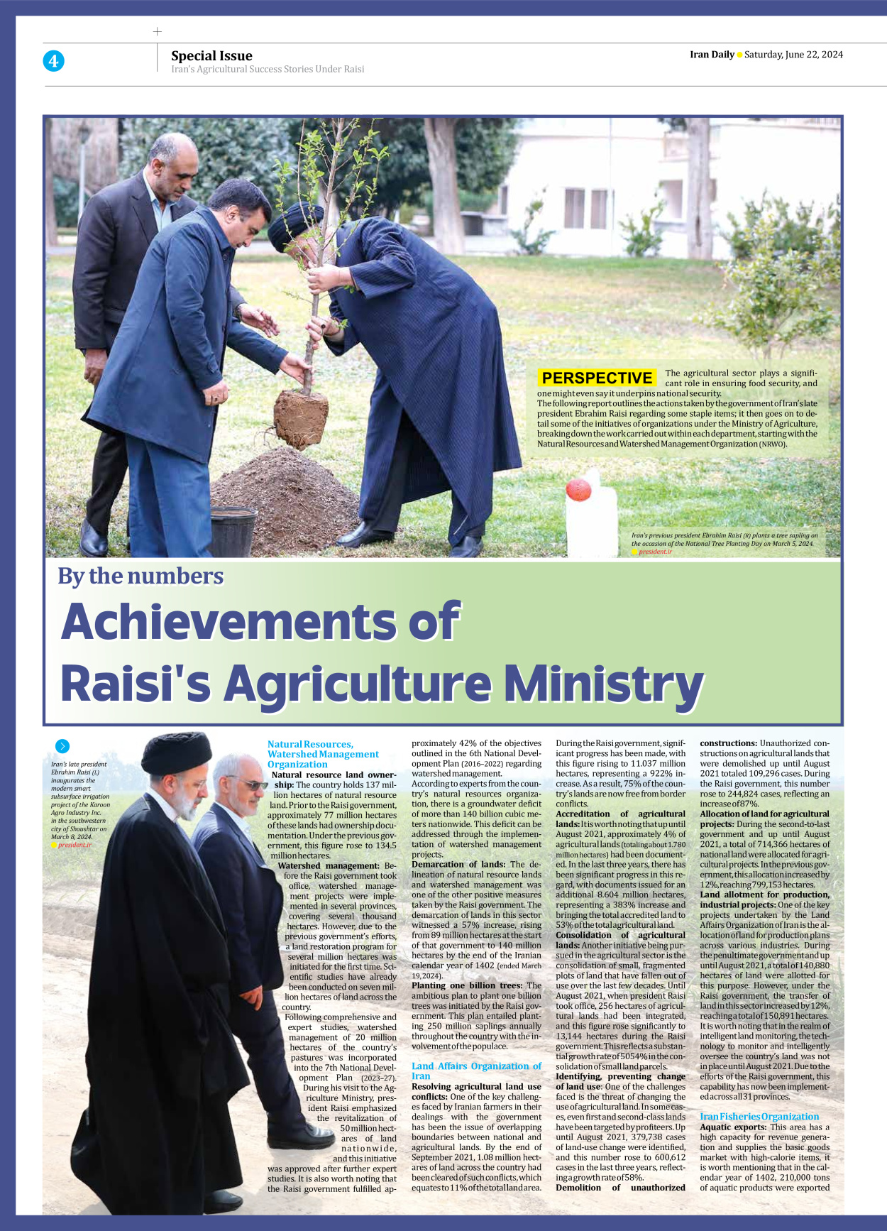 Iran Daily - Number Seven Thousand Five Hundred and Eighty Six - 22 June 2024 - Page 4