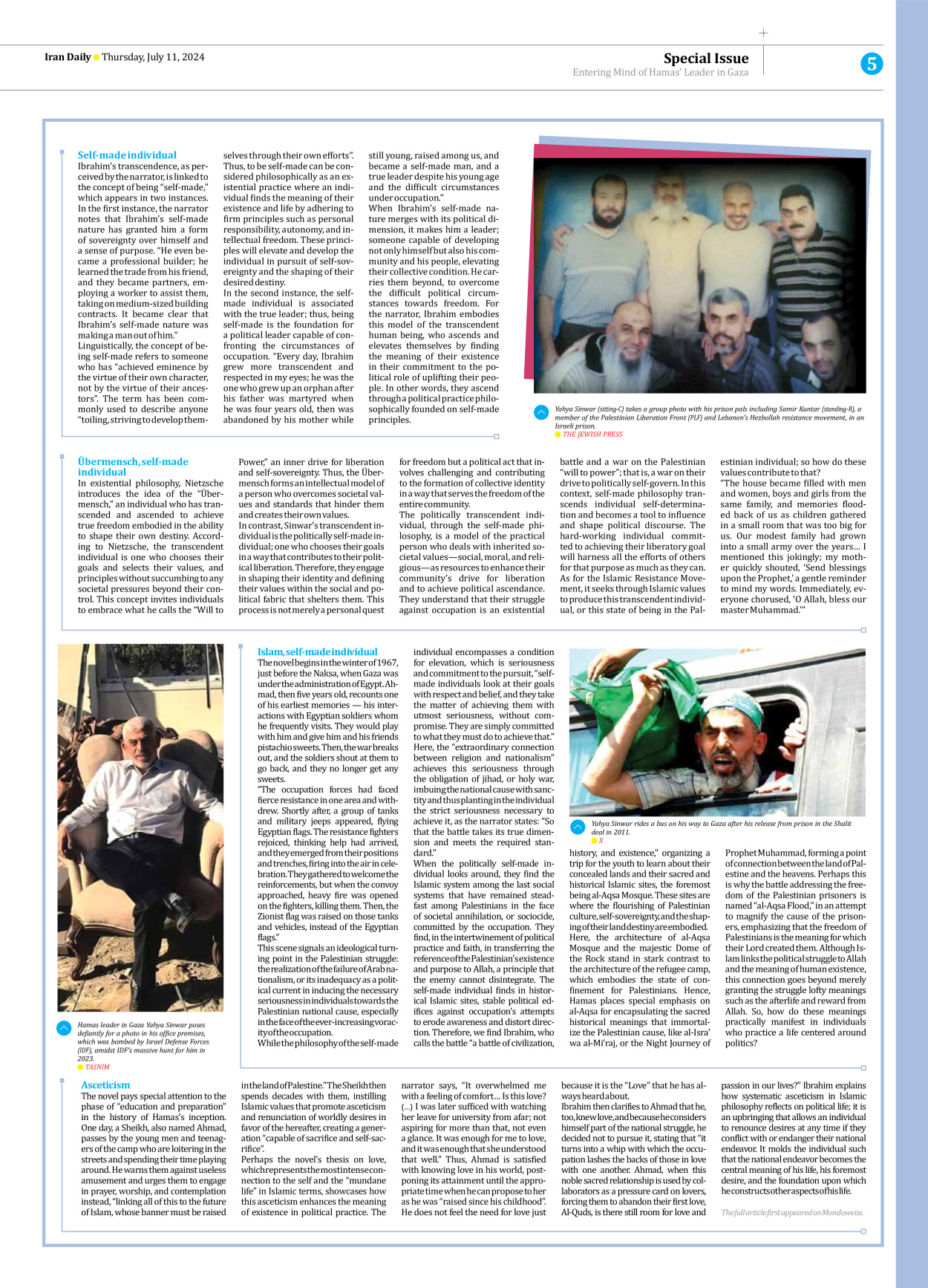 Iran Daily - Number Seven Thousand Six Hundred and Two - 11 July 2024 - Page 5