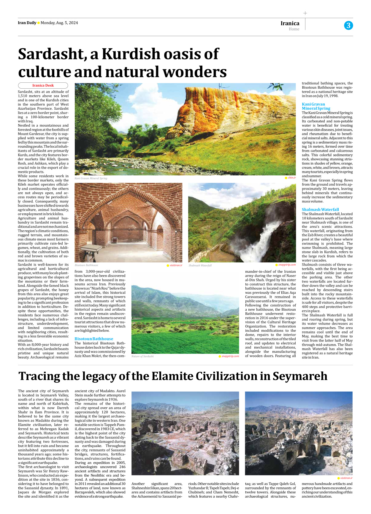 Iran Daily - Number Seven Thousand Six Hundred and Twenty - 05 August 2024 - Page 3