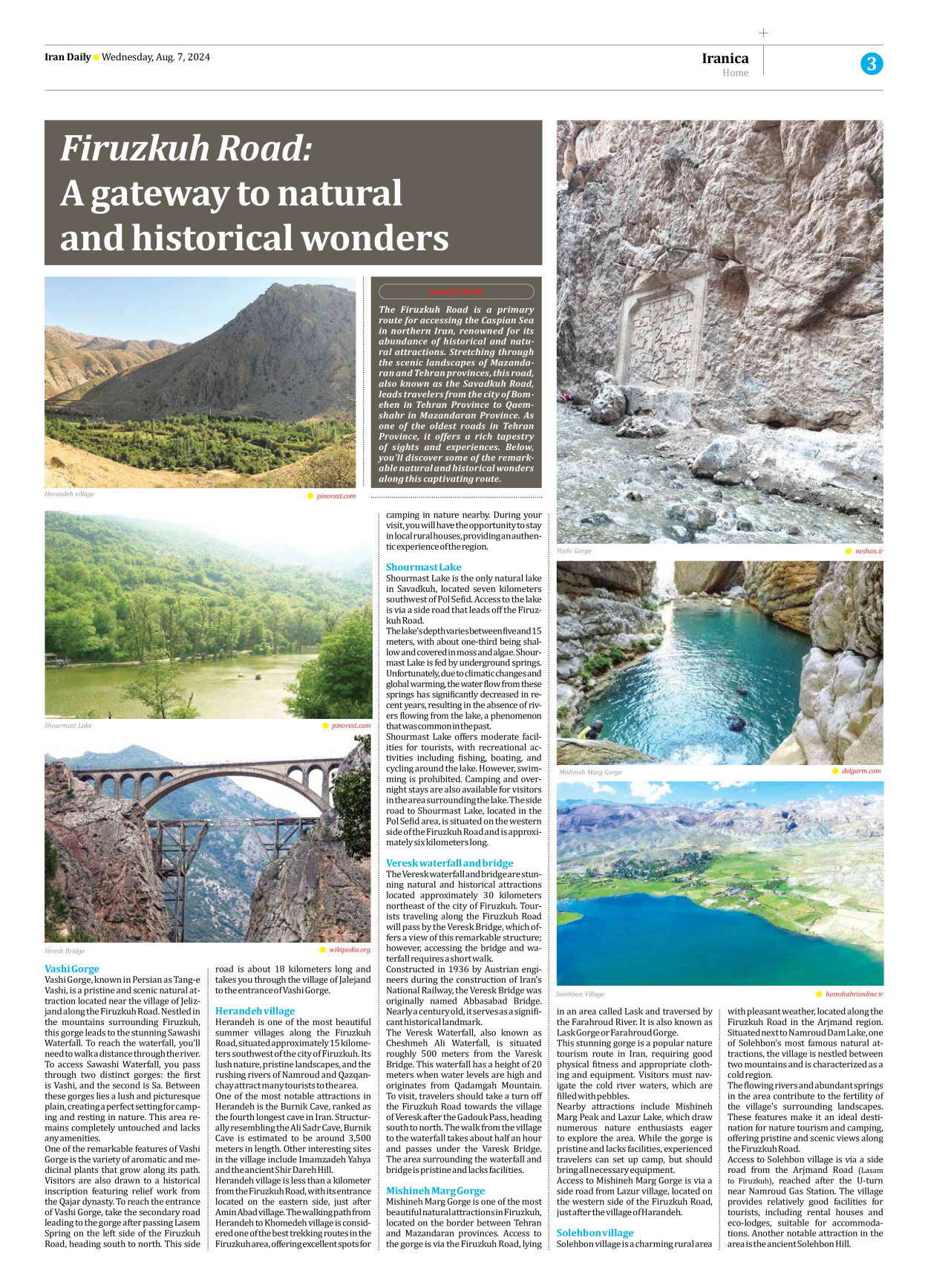 Iran Daily - Number Seven Thousand Six Hundred and Twenty Two - 07 August 2024 - Page 3