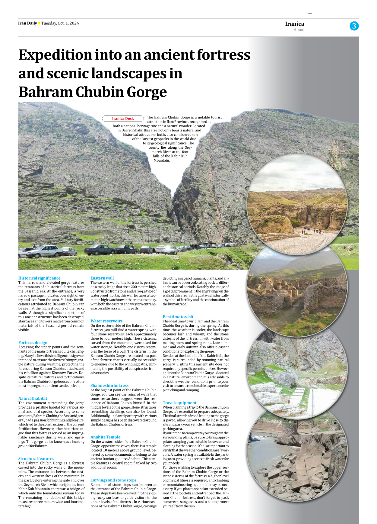 Iran Daily - Number Seven Thousand Six Hundred and Sixty - 01 October 2024 - Page 3