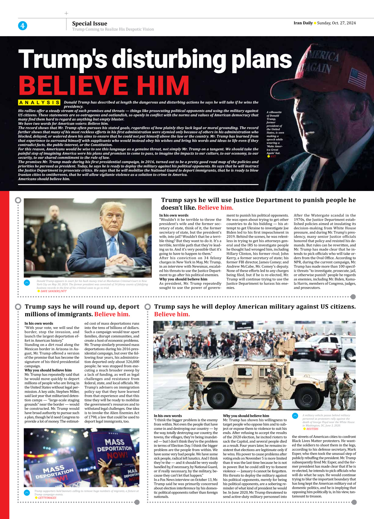 Iran Daily - Number Seven Thousand Six Hundred and Eighty Two - 27 October 2024 - Page 4