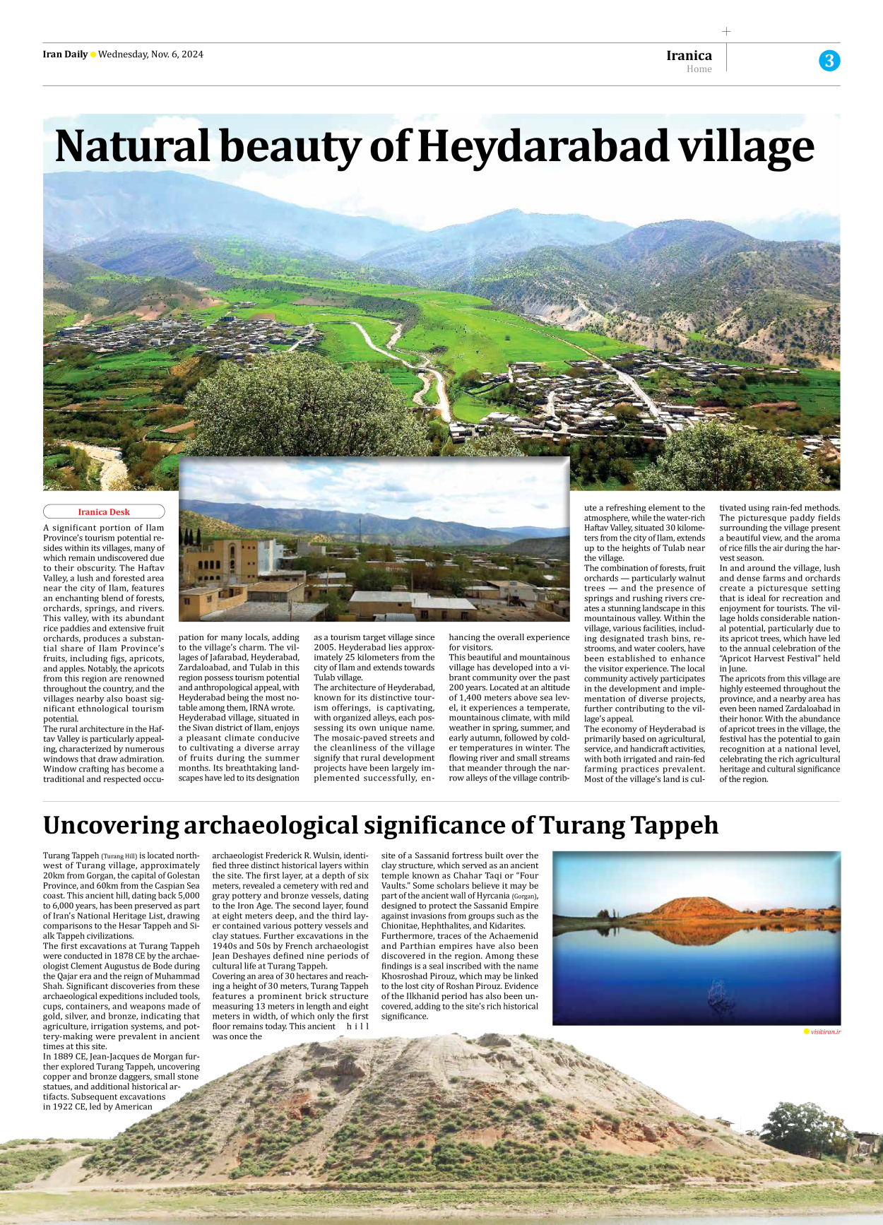 Iran Daily - Number Seven Thousand Six Hundred and Ninety One - 06 November 2024 - Page 3