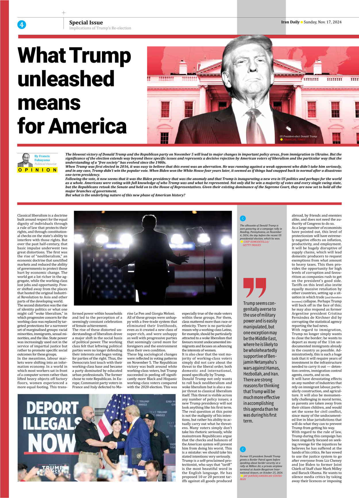 Iran Daily - Number Seven Thousand Seven Hundred - 17 November 2024 - Page 4