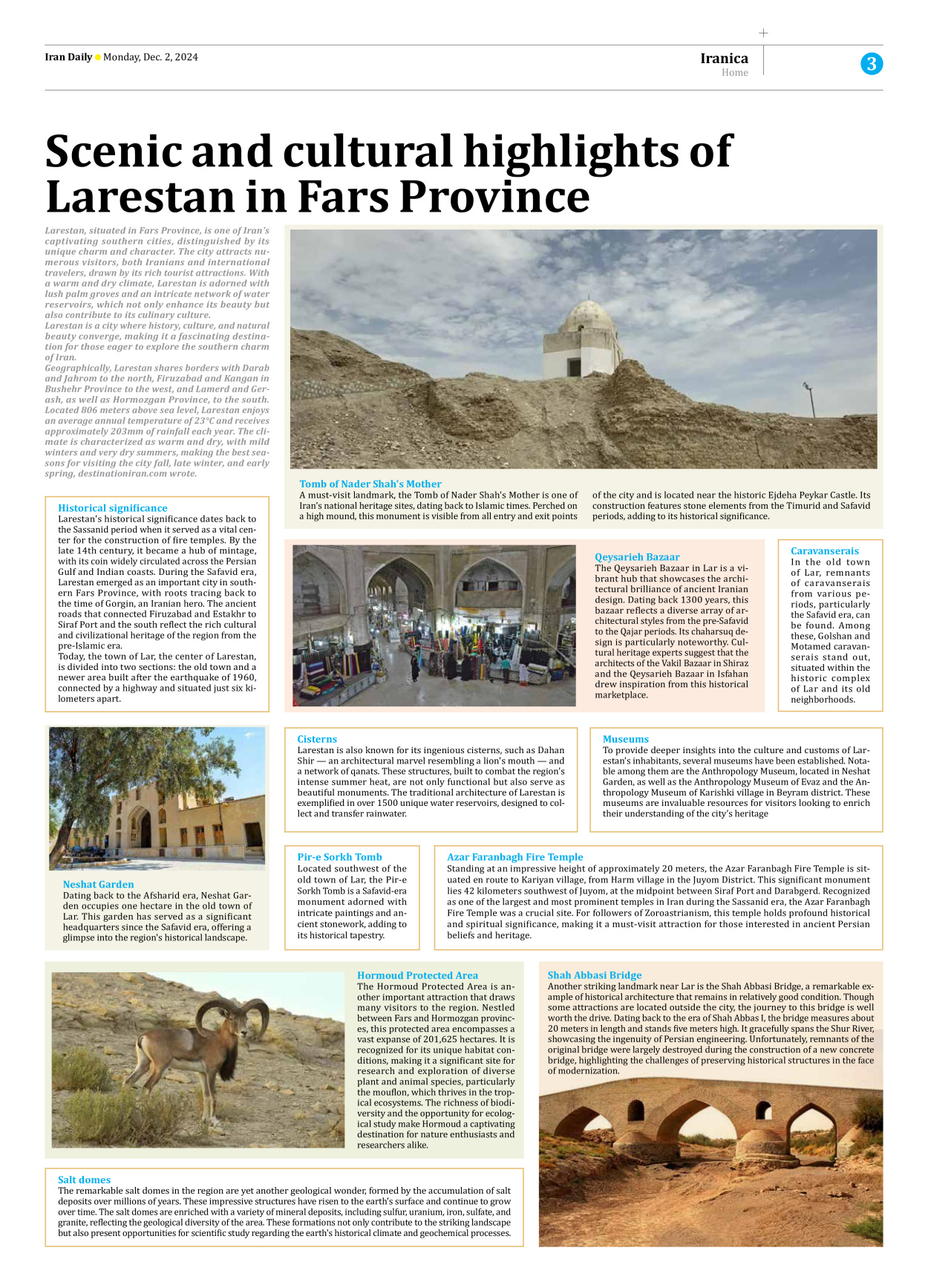 Iran Daily - Number Seven Thousand Seven Hundred and Thirteen - 02 December 2024 - Page 3