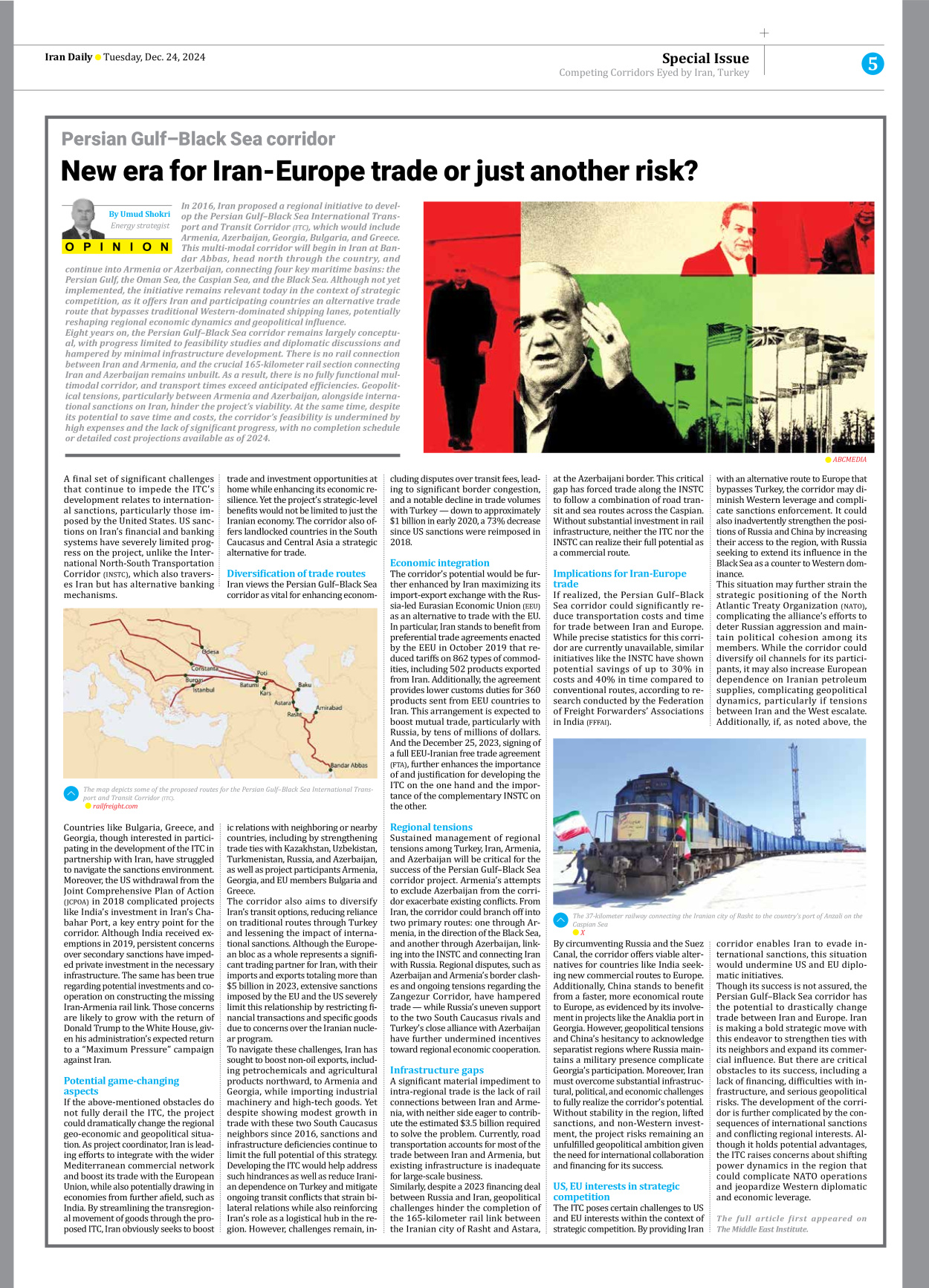 Iran Daily - Number Seven Thousand Seven Hundred and Twenty Eight - 24 December 2024 - Page 5