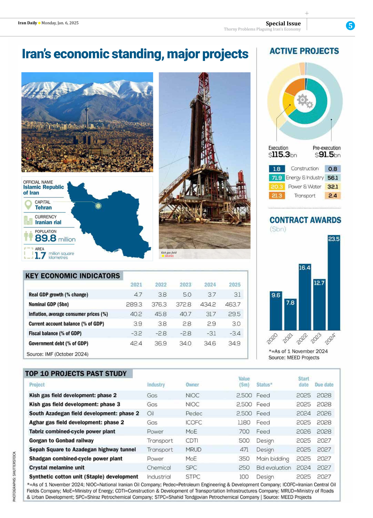 Iran Daily - Number Seven Thousand Seven Hundred and Thirty Nine - 06 January 2025 - Page 5