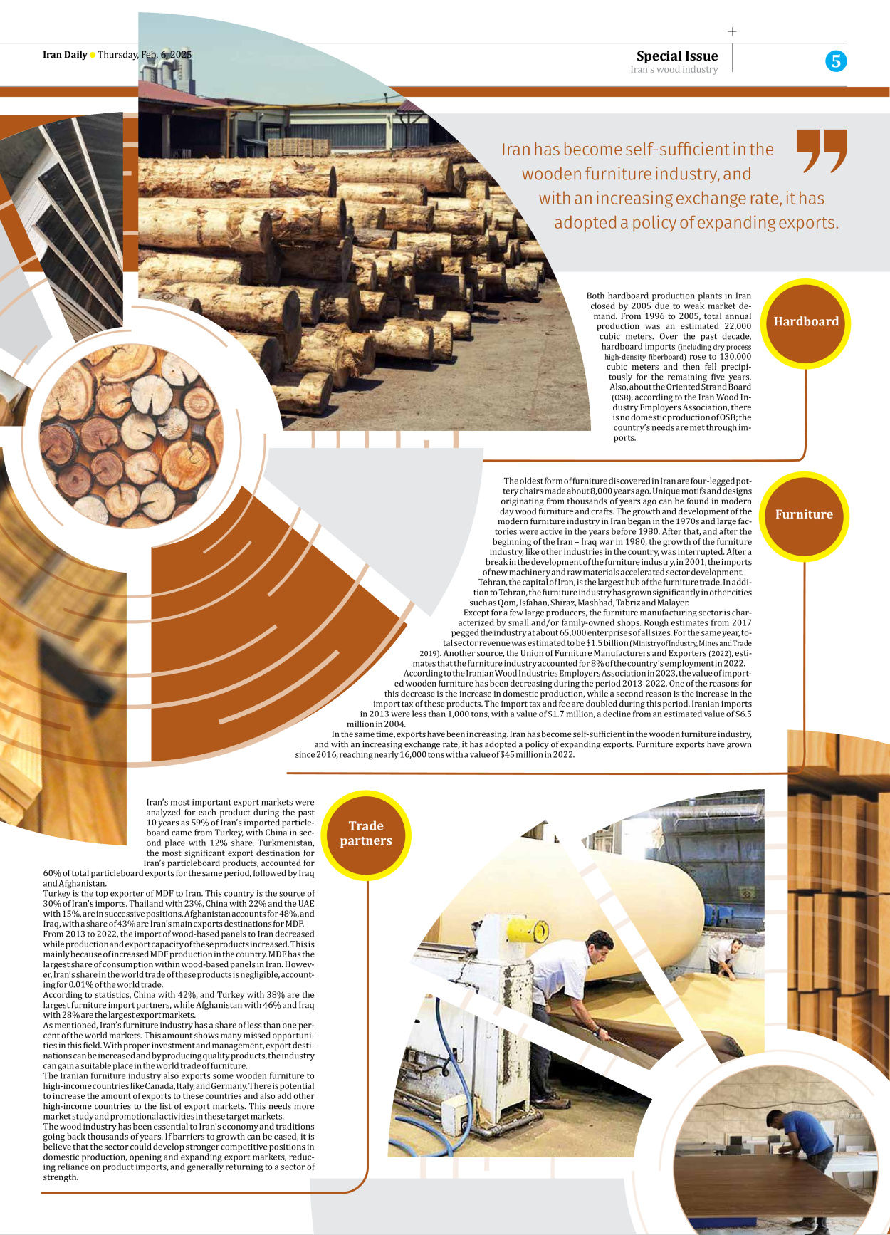 Iran Daily - Number Seven Thousand Seven Hundred and Sixty Four - 06 February 2025 - Page 5