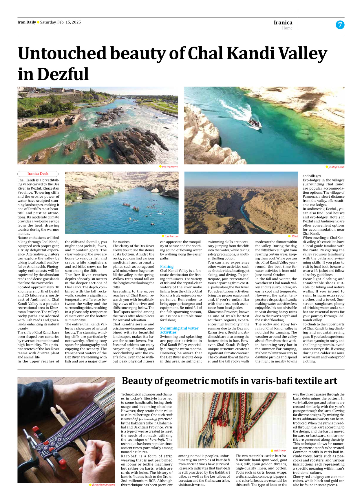 Iran Daily - Number Seven Thousand Seven Hundred and Seventy - 15 February 2025 - Page 7