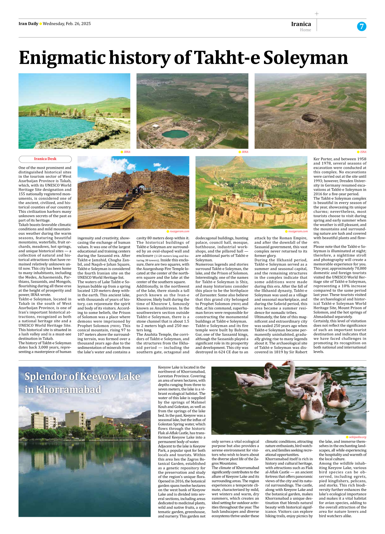 Iran Daily - Number Seven Thousand Seven Hundred and Eighty - 26 February 2025 - Page 7