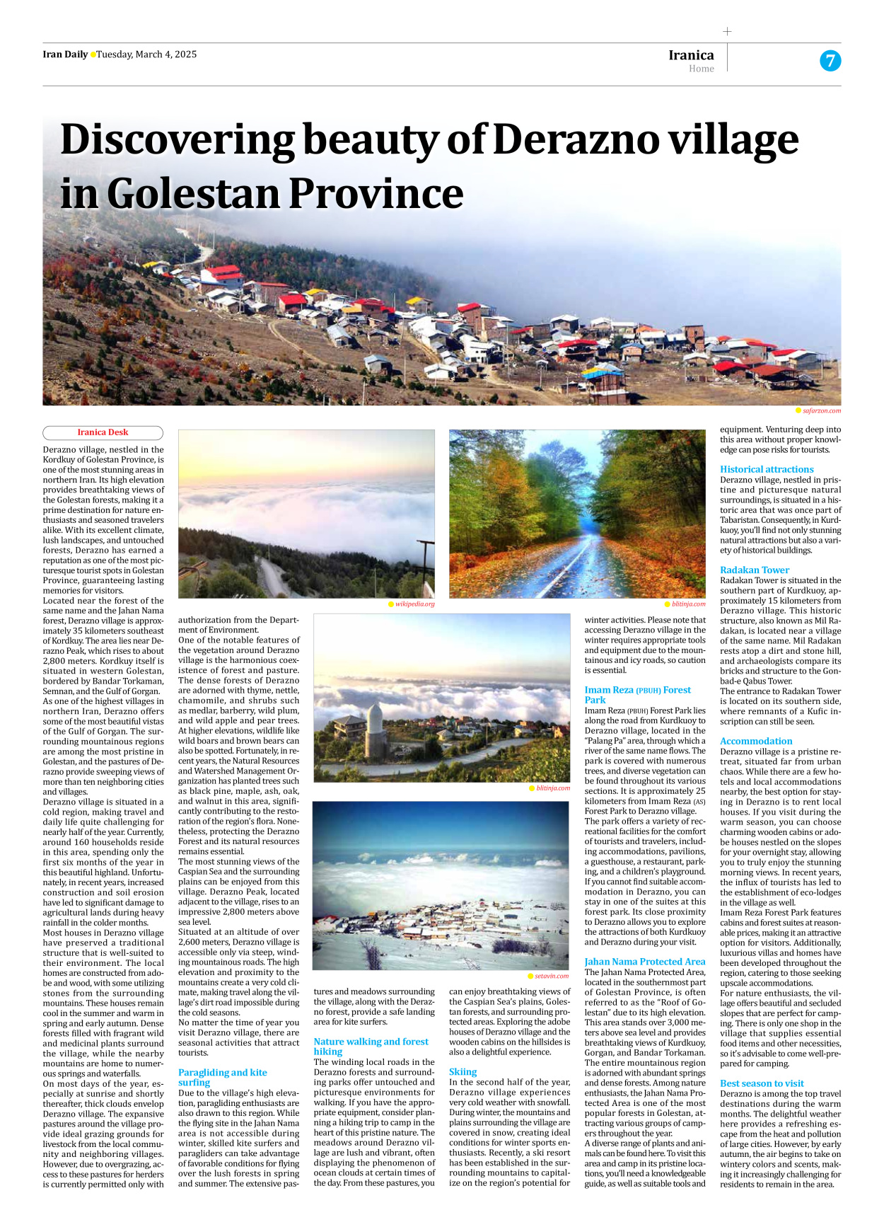 Iran Daily - Number Seven Thousand Seven Hundred and Eighty Five - 04 March 2025 - Page 7