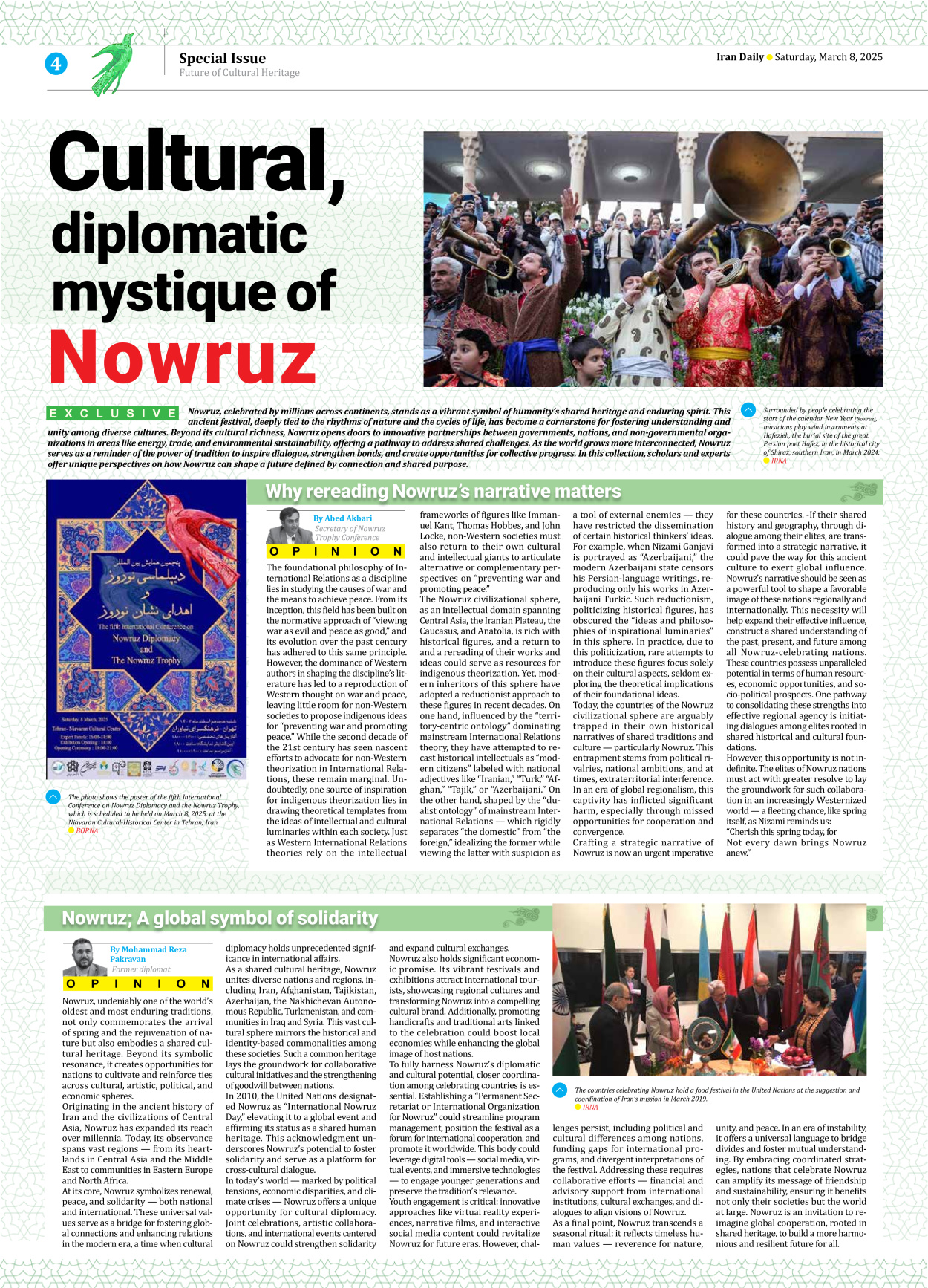 Iran Daily - Number Seven Thousand Seven Hundred and Eighty Eight - 08 March 2025 - Page 4
