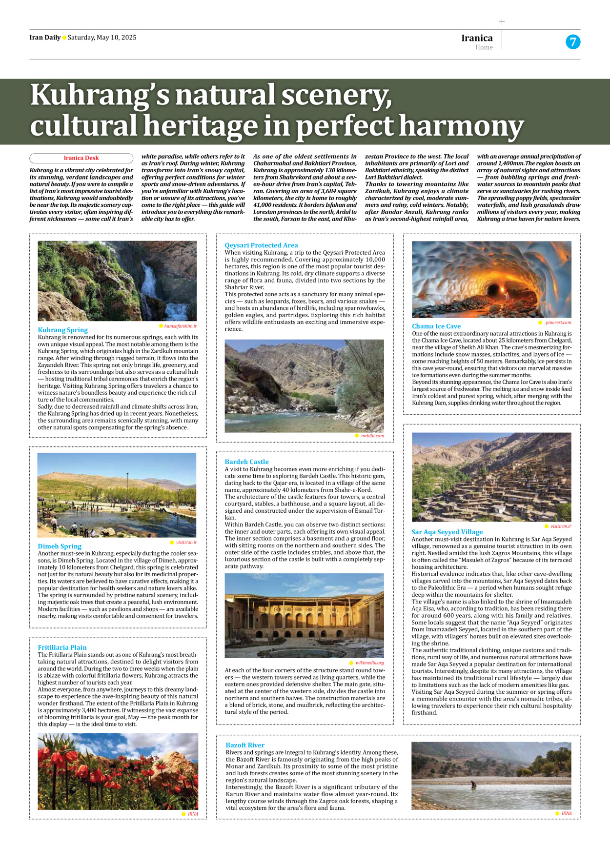 Iran Daily - Number Seven Thousand Eight Hundred and Twenty Seven - 10 May 2025 - Page 7