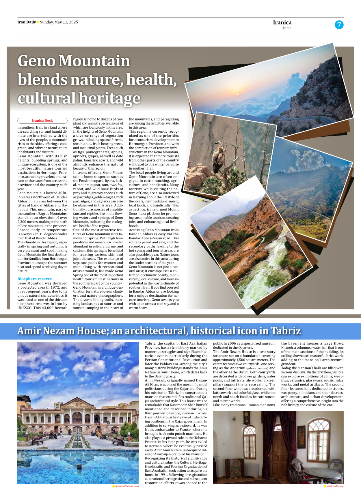 Iran Daily - Number Seven Thousand Eight Hundred and Twenty Eight - 11 May 2025 - Page 7