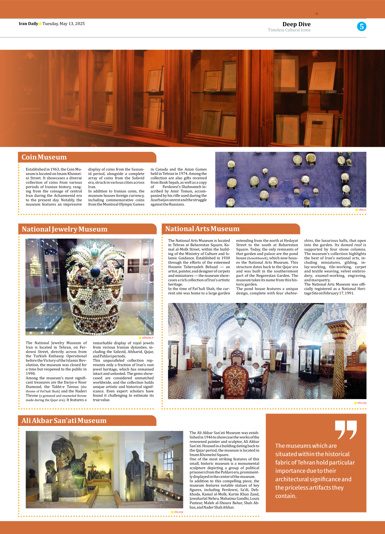 Iran Daily - Number Seven Thousand Eight Hundred and Thirty - 13 May 2025 - Page 5
