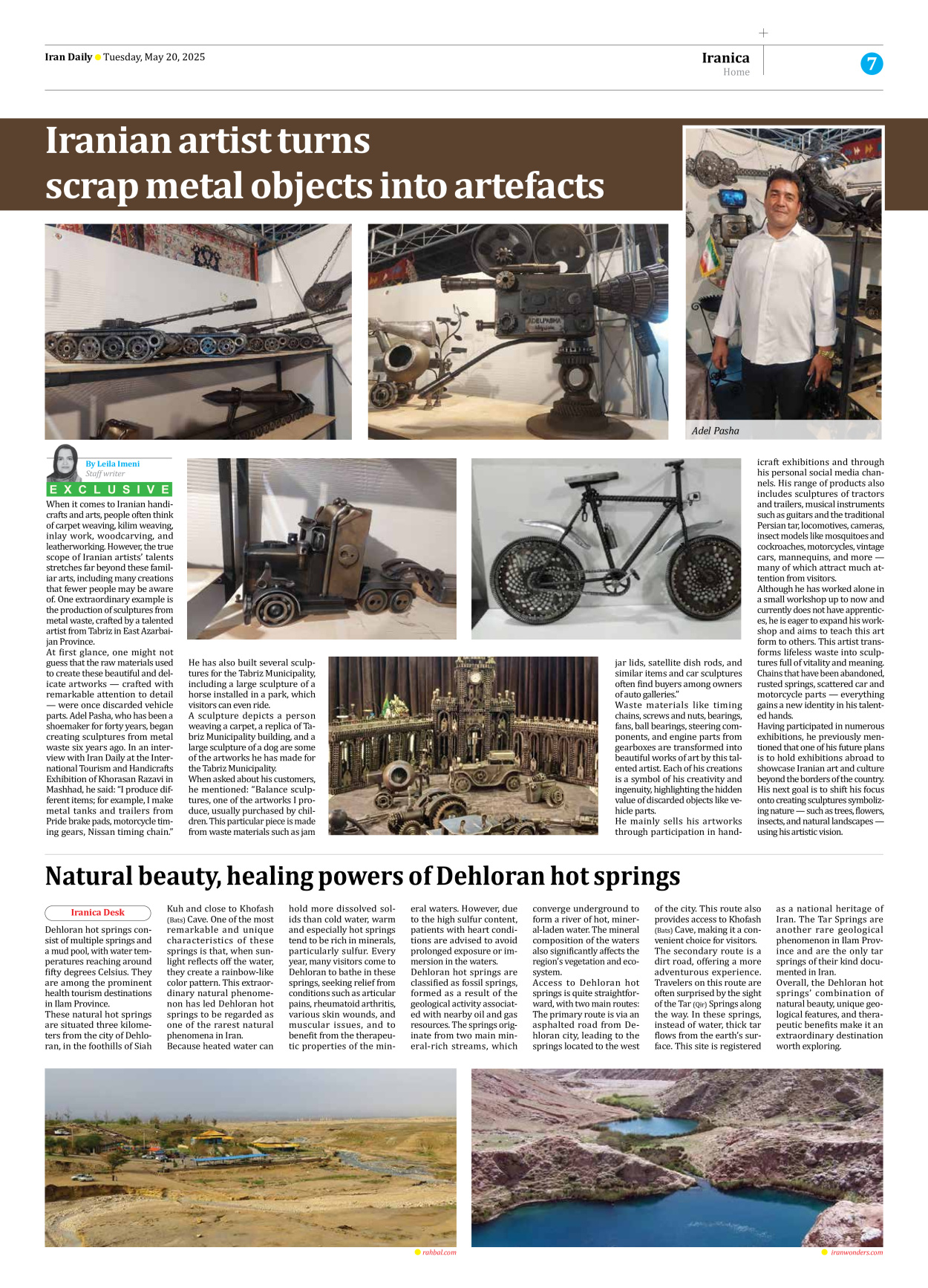 Iran Daily - Number Seven Thousand Eight Hundred and Thirty Six - 20 May 2025 - Page 7