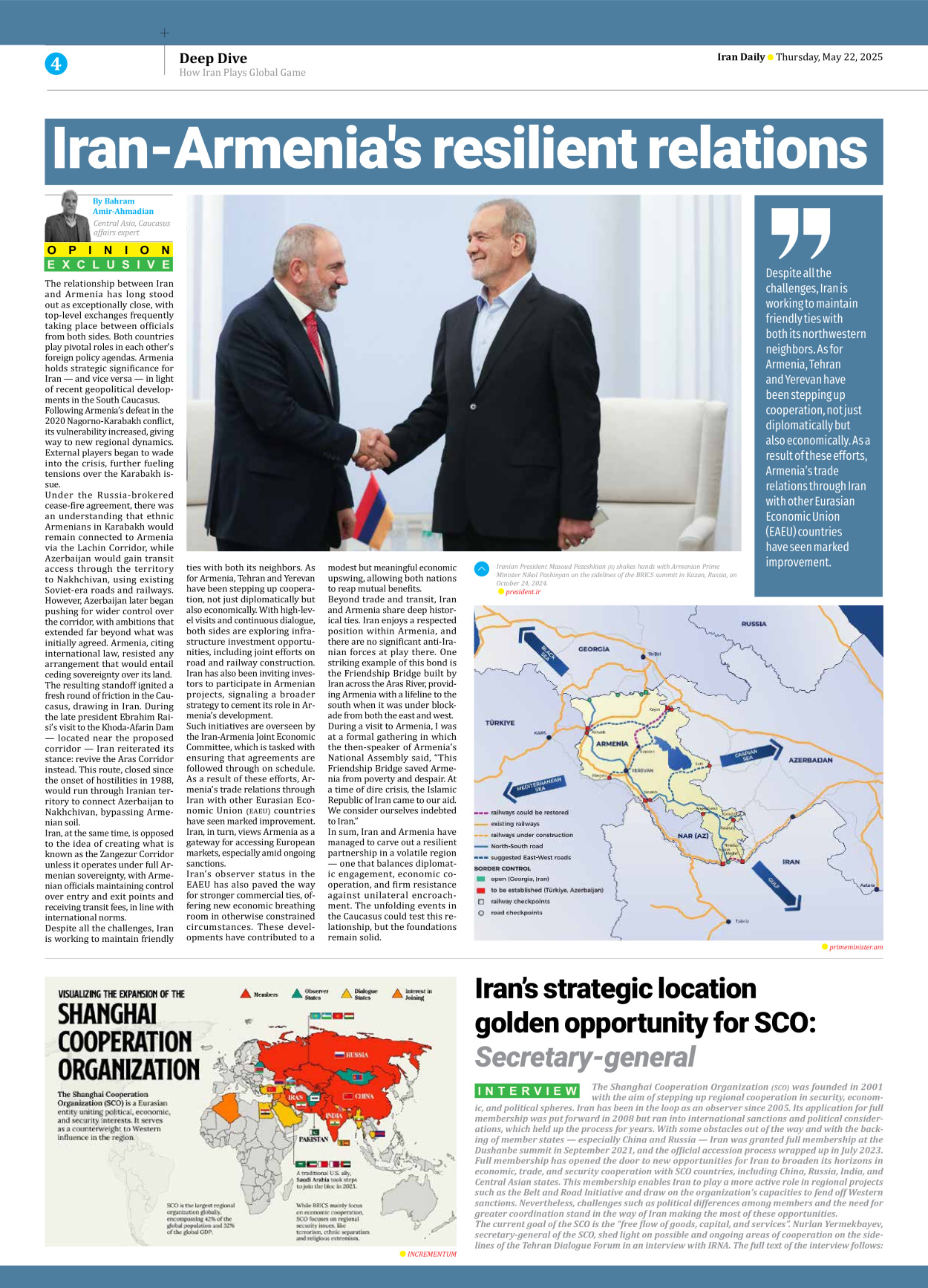 Iran Daily - Number Seven Thousand Eight Hundred and Thirty Eight - 22 May 2025 - Page 4