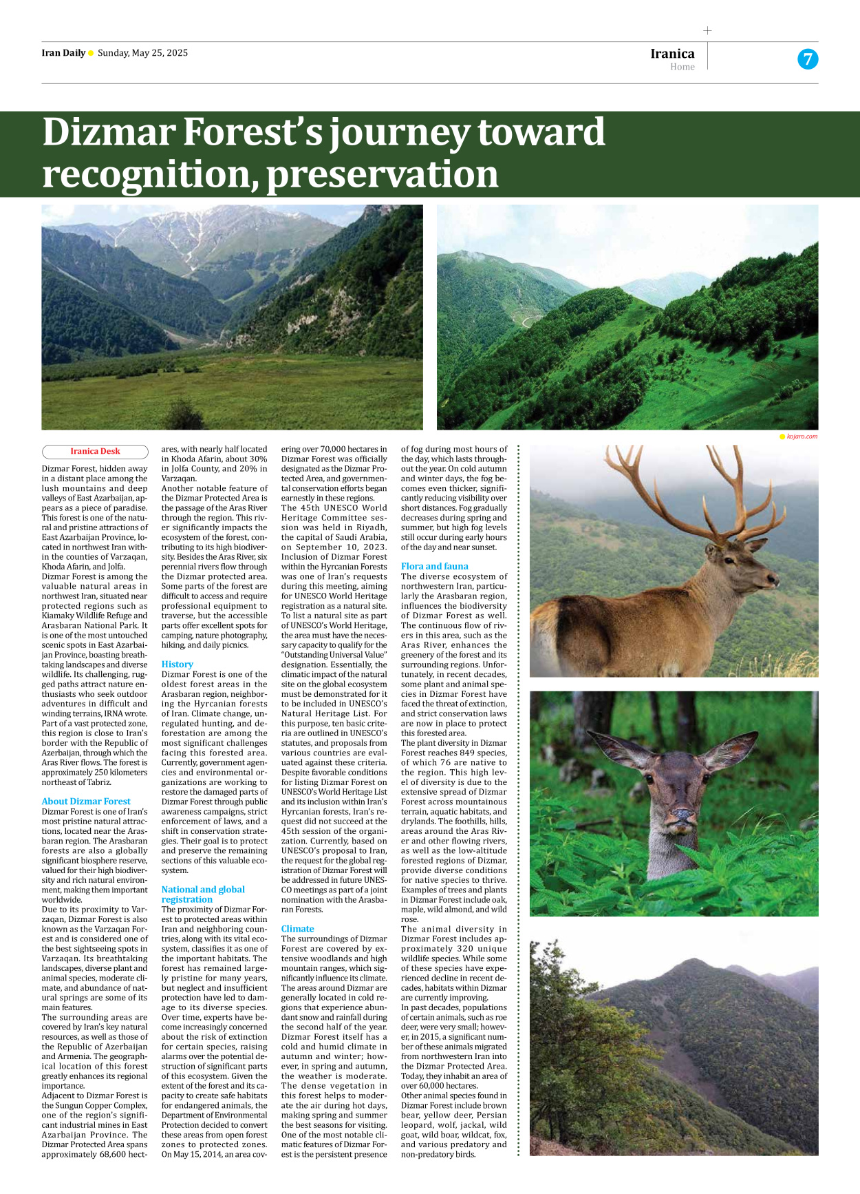 Iran Daily - Number Seven Thousand Eight Hundred and Forty - 25 May 2025 - Page 7